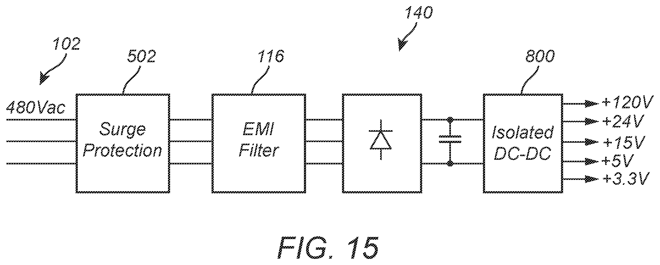 Patent US12365255 Figure 15 – Direct current fast charger system with low standby power