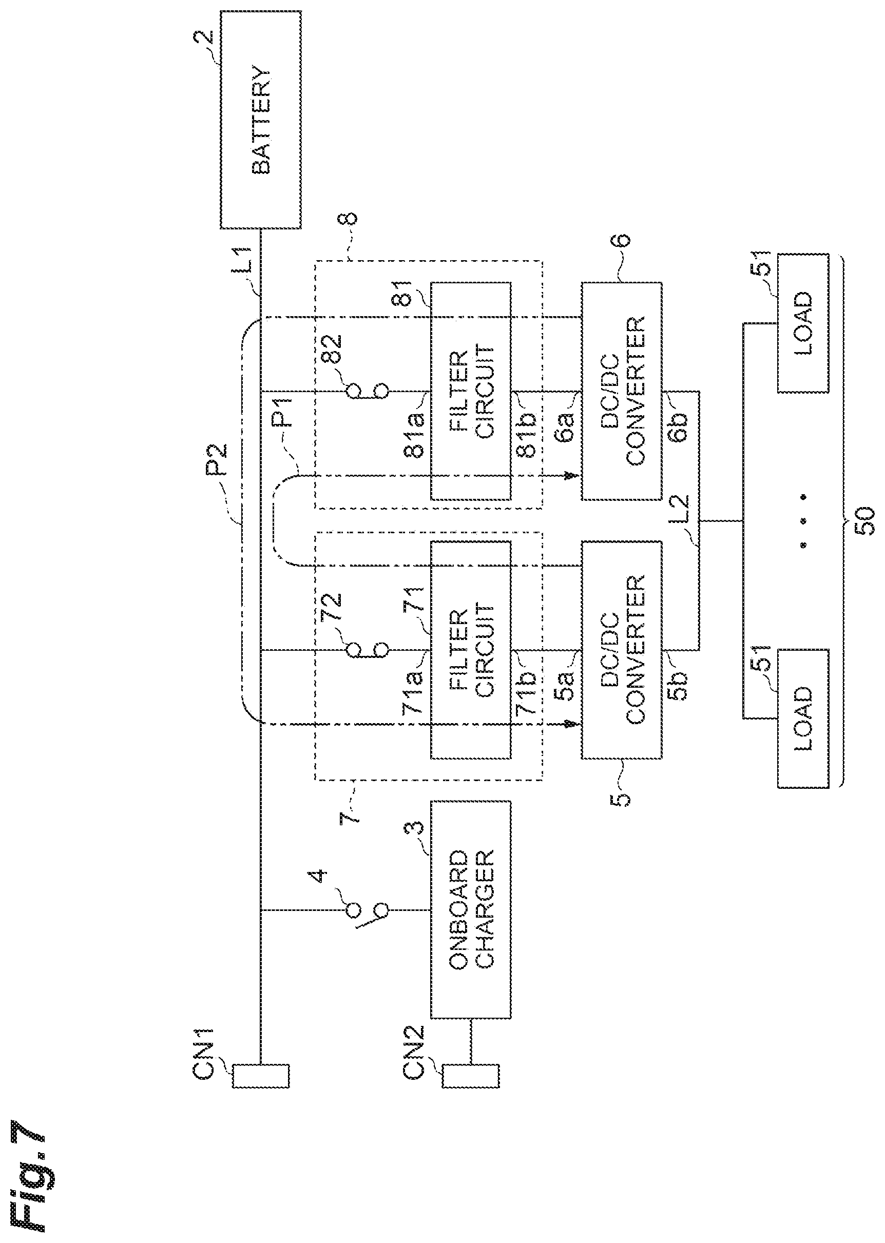 Patent US12365257 Figure 7 – Power supply system