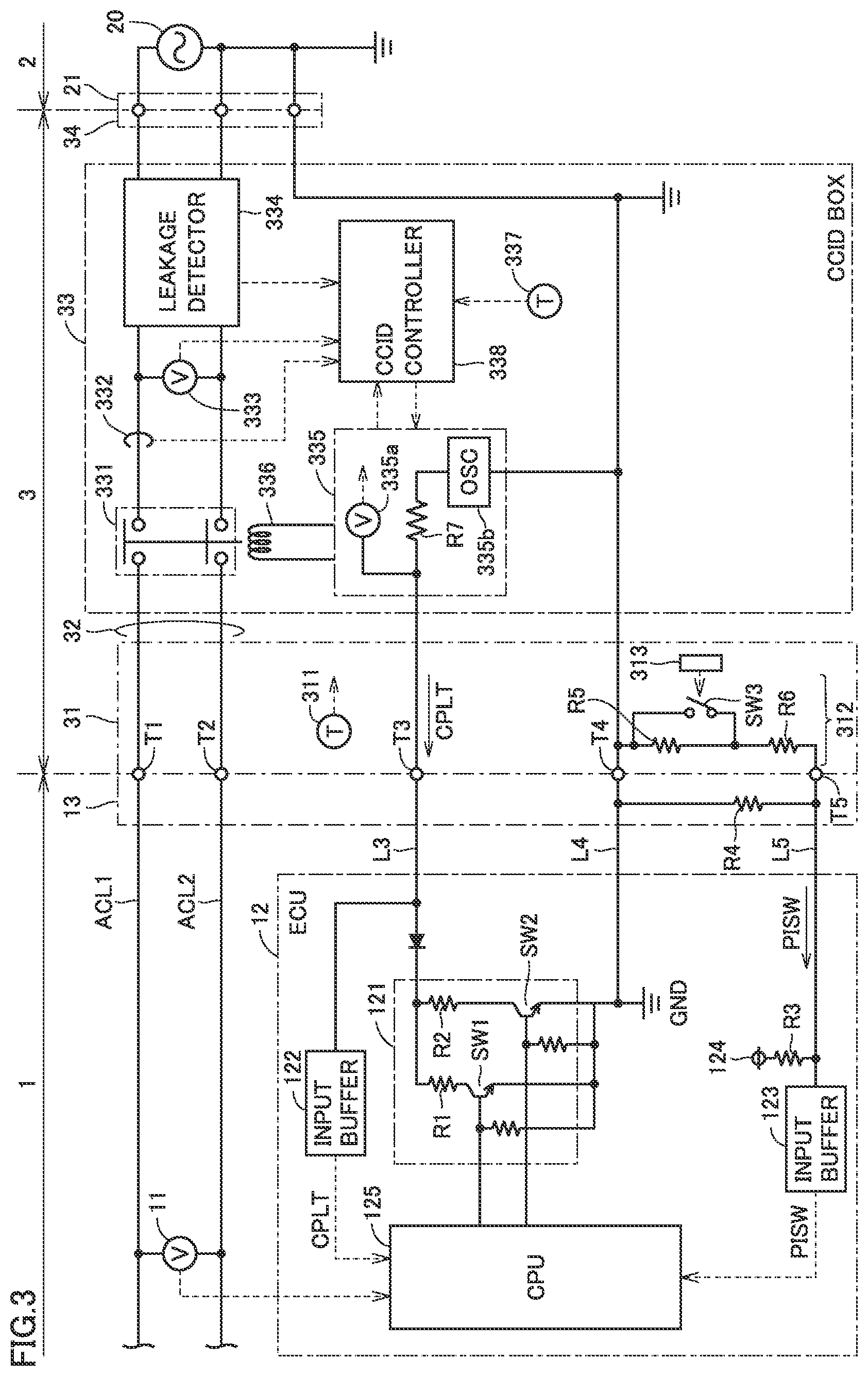 Patent US12365259 Figure 3 – Charging cable, charging system including the same, and method of charging vehicle with abnormality detection