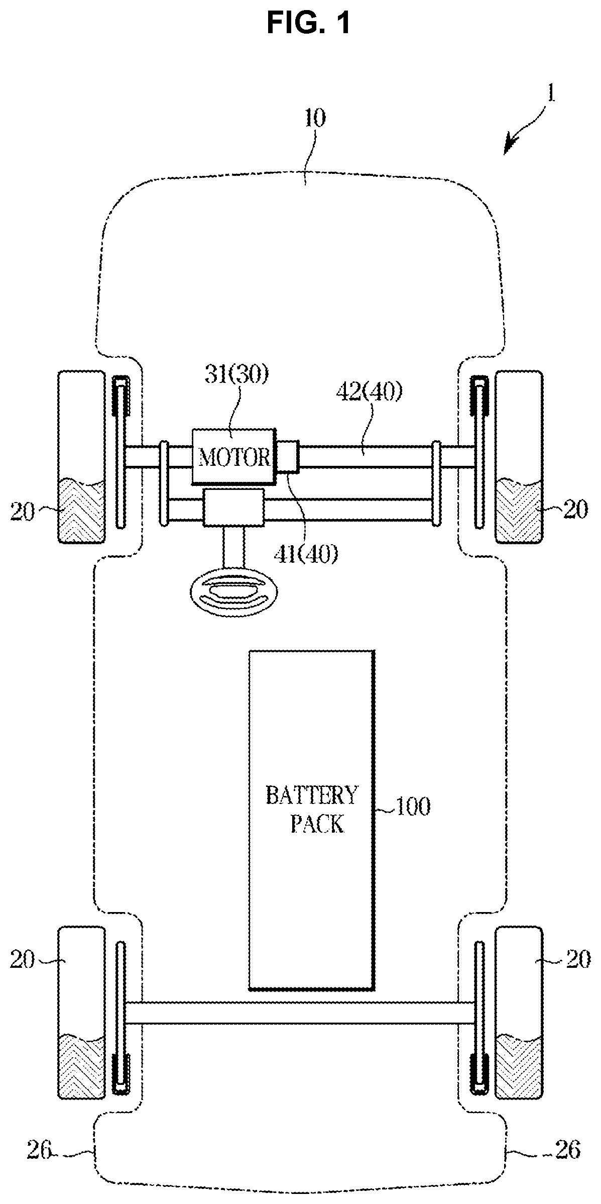 Patent US12365265 Figure 1 – Vehicle and control method thereof