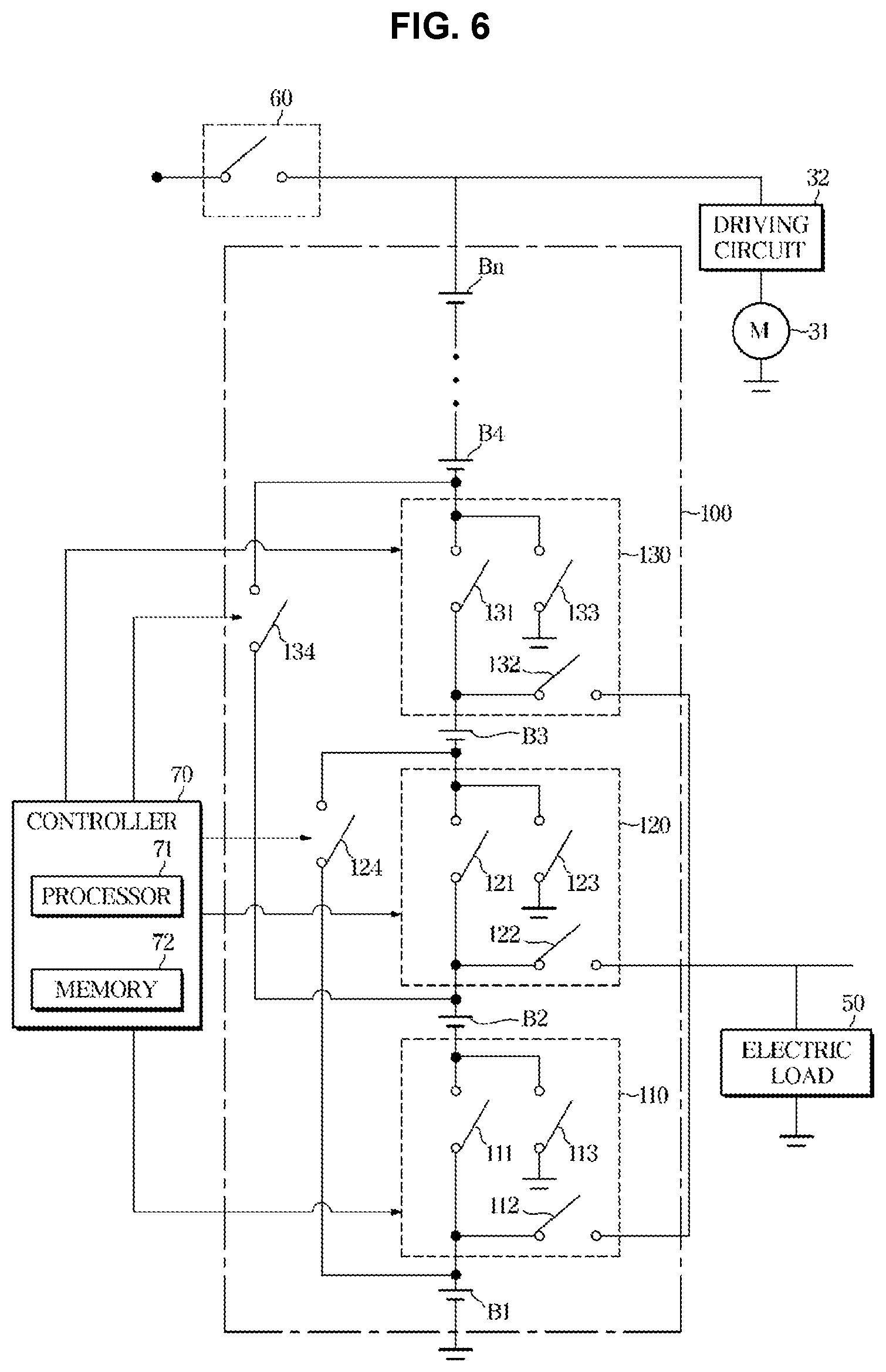 Patent US12365265 Figure 6 – Vehicle and control method thereof