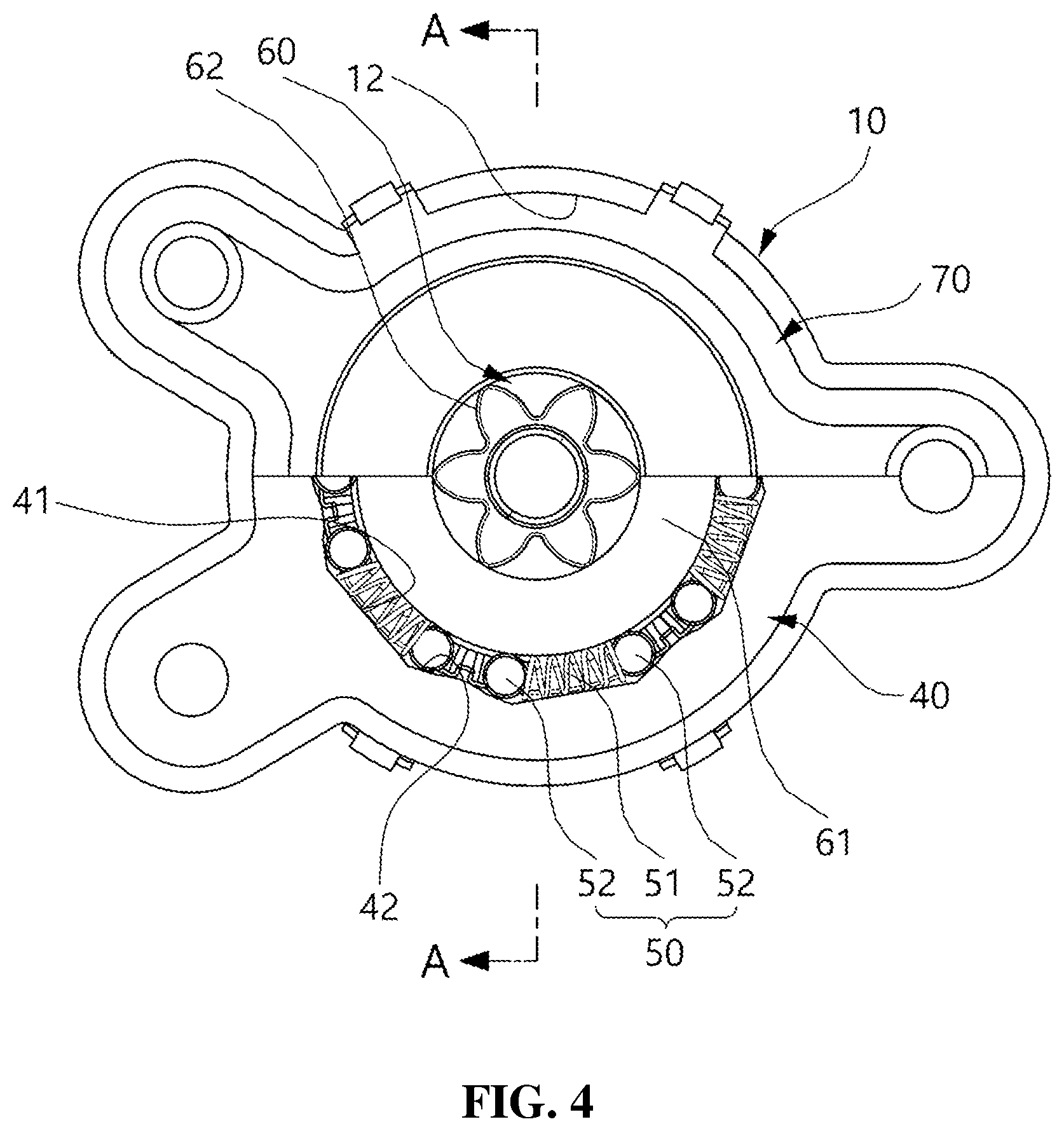 Patent US12365269 Figure 4 – Brake device for vehicle seat