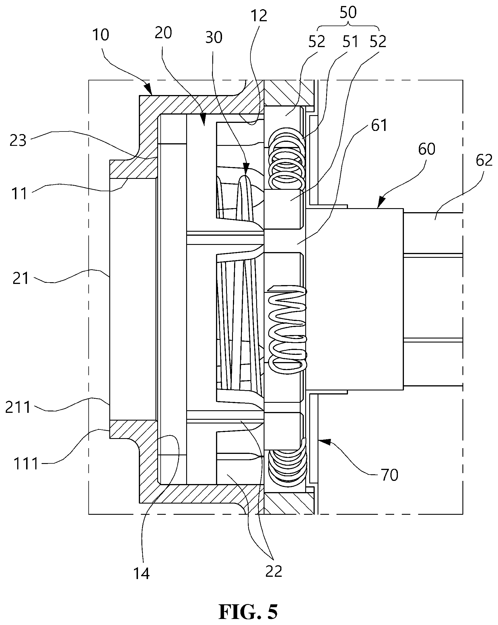 Patent US12365269 Figure 5 – Brake device for vehicle seat