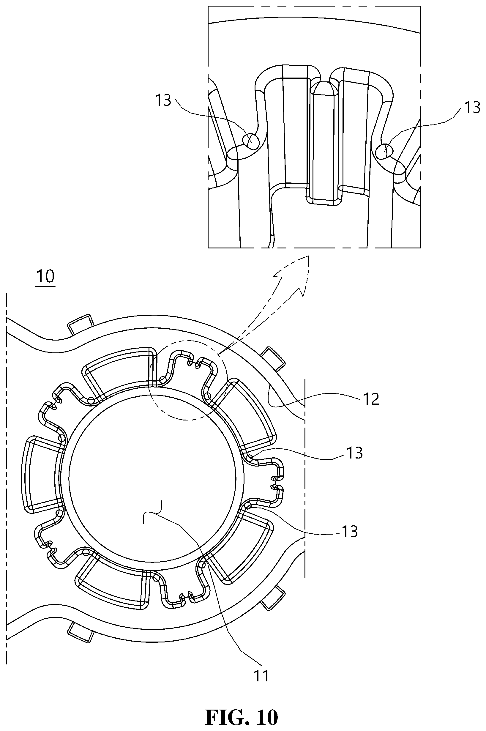 Patent US12365269 Figure 10 – Brake device for vehicle seat