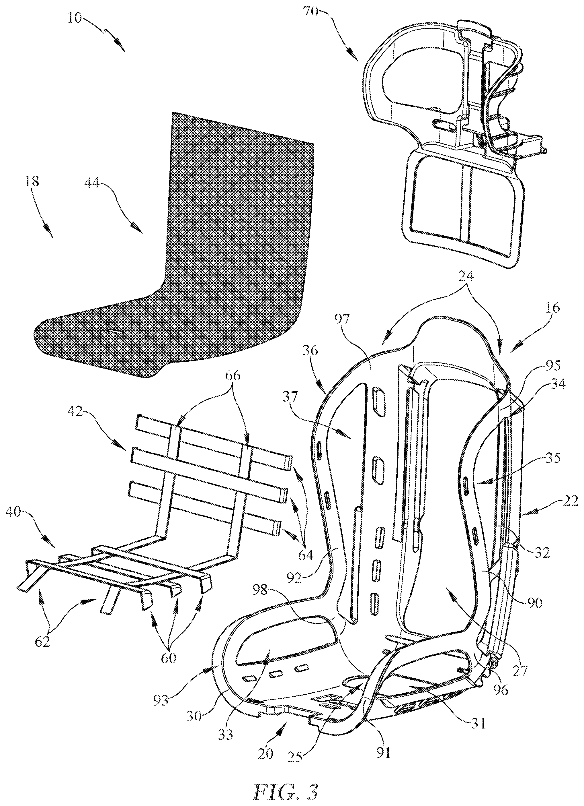 Patent US12365271 Figure 2 – Juvenile seat