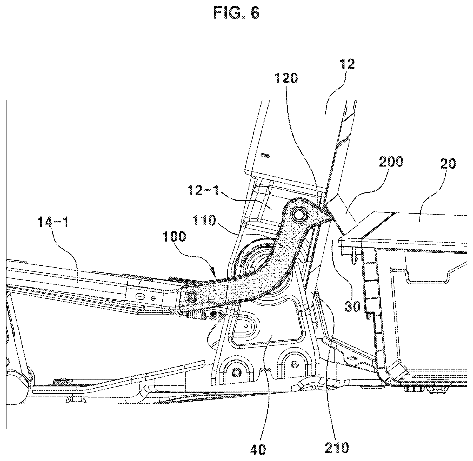 Patent US12365273 Figure 6 – Luggage gap cover device for vehicle rear seat