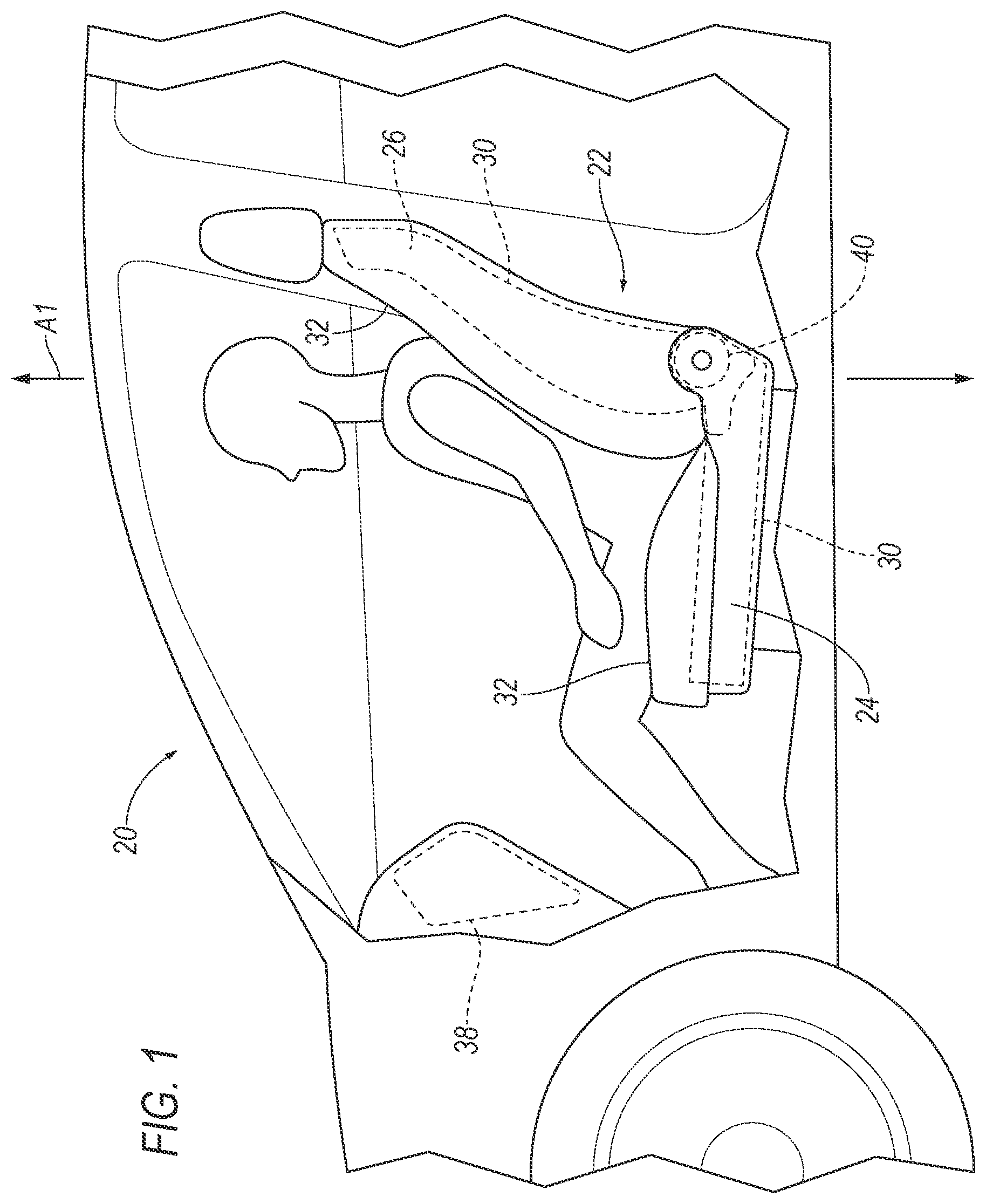 Patent US12365274 — Vehicle seat assembly — Figure 1