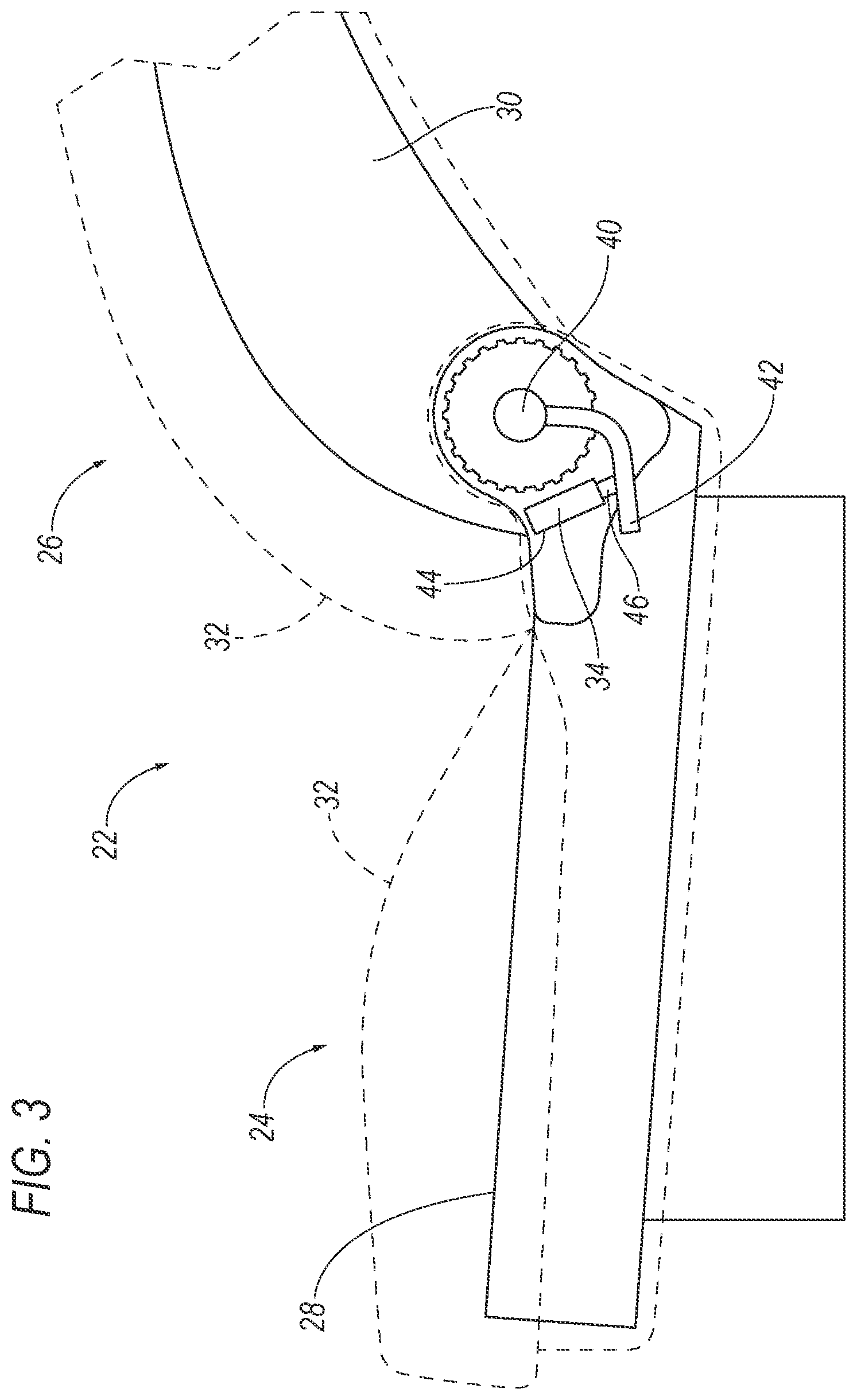 Patent US12365274 Figure 3 – Vehicle seat assembly