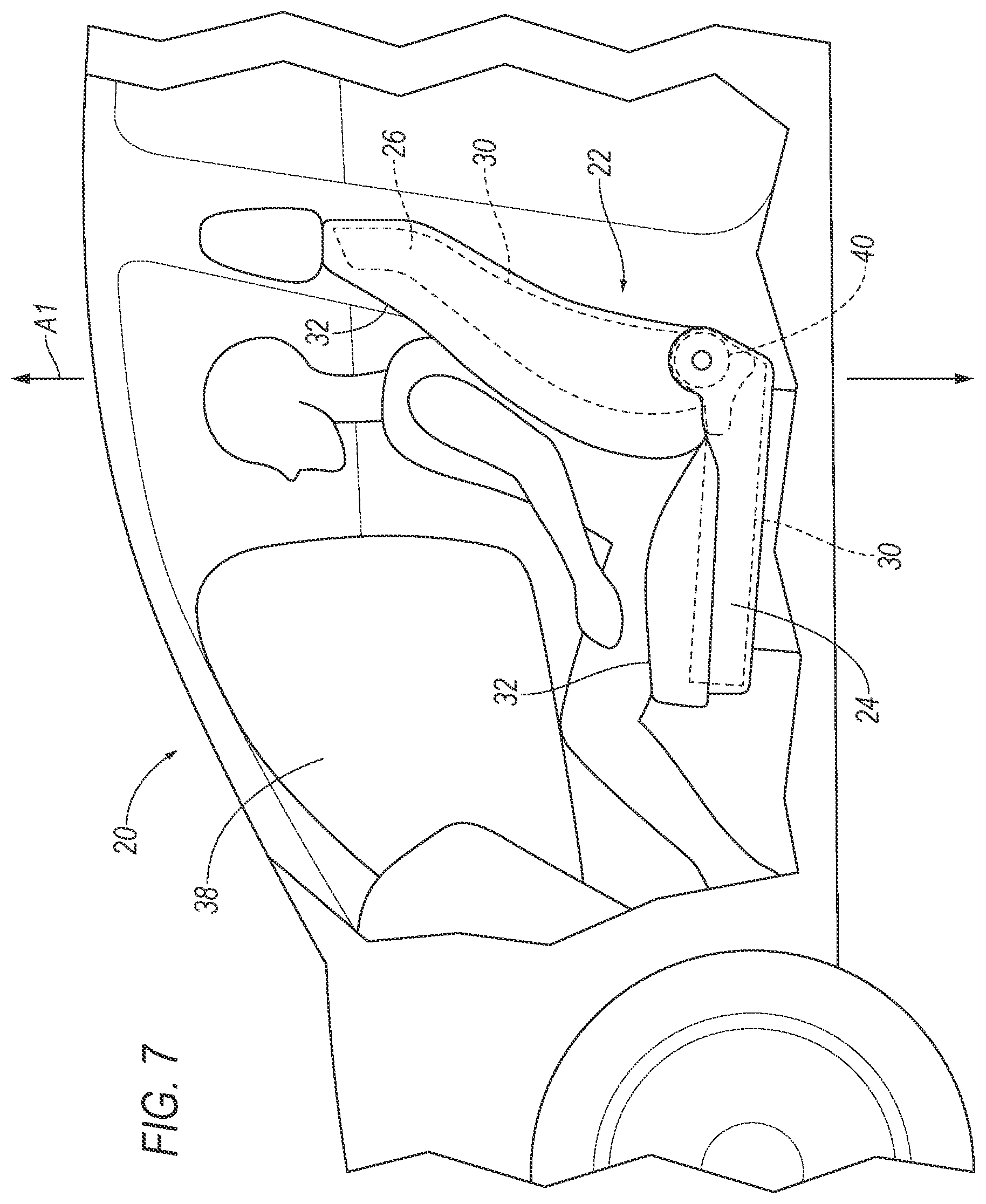 Patent US12365274 Figure 7 – Vehicle seat assembly