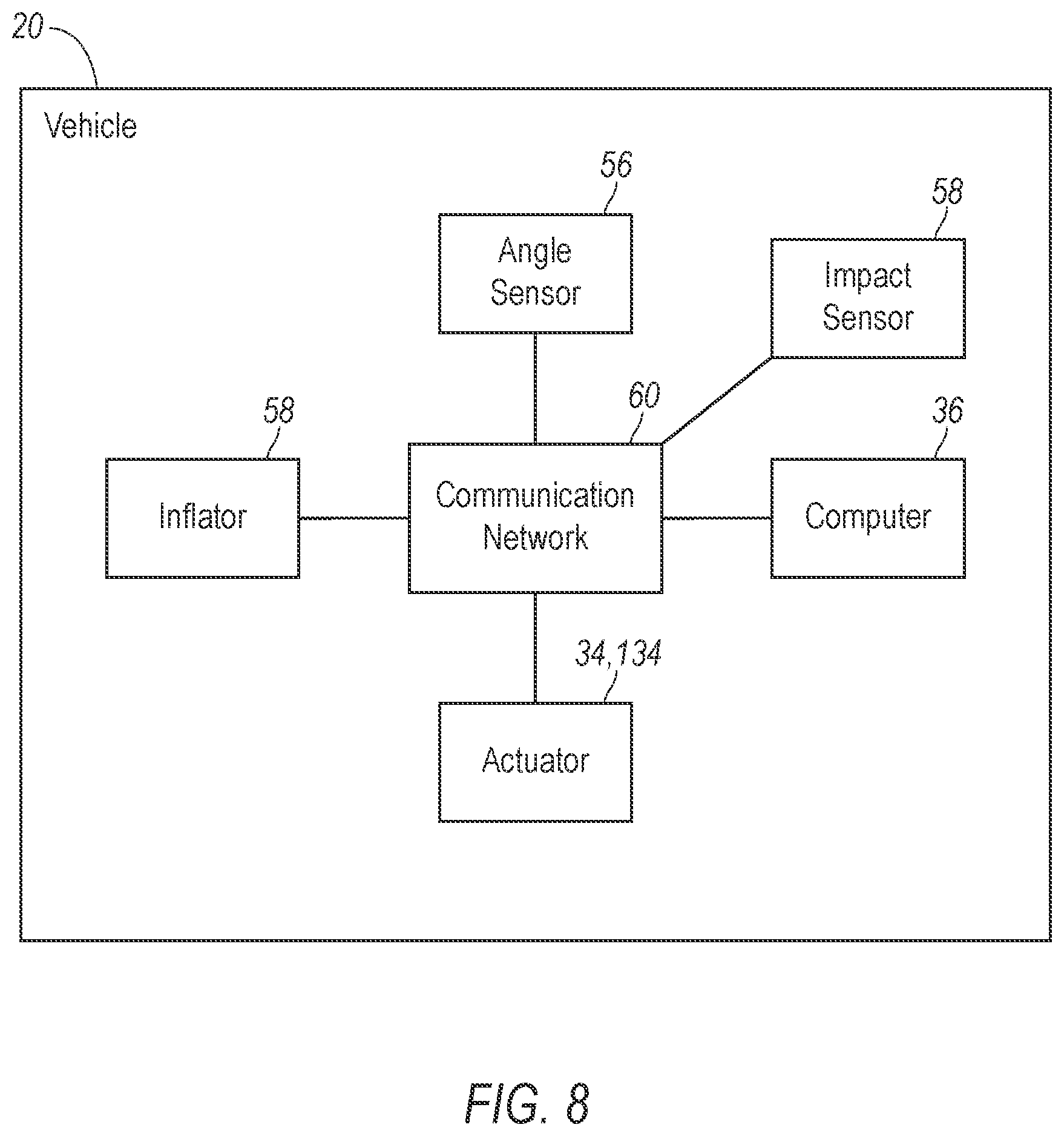 Patent US12365274 Figure 8 – Vehicle seat assembly
