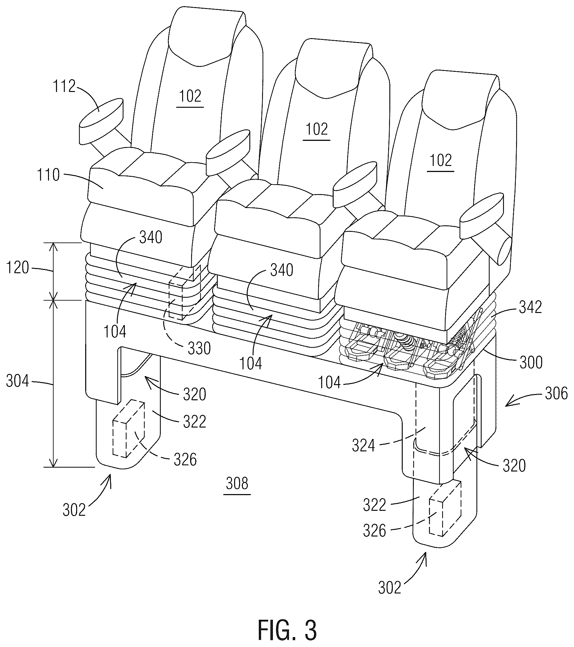 Patent US12365275 Figure 3 – Suspension component