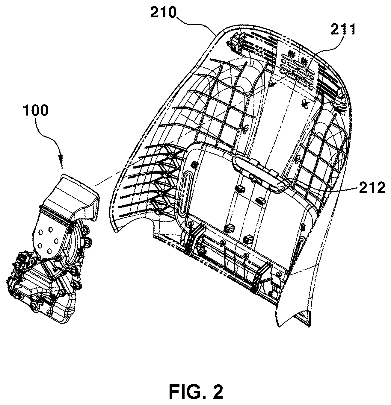 Patent US12365276 Figure 2 – Seat ventilation device for vehicles