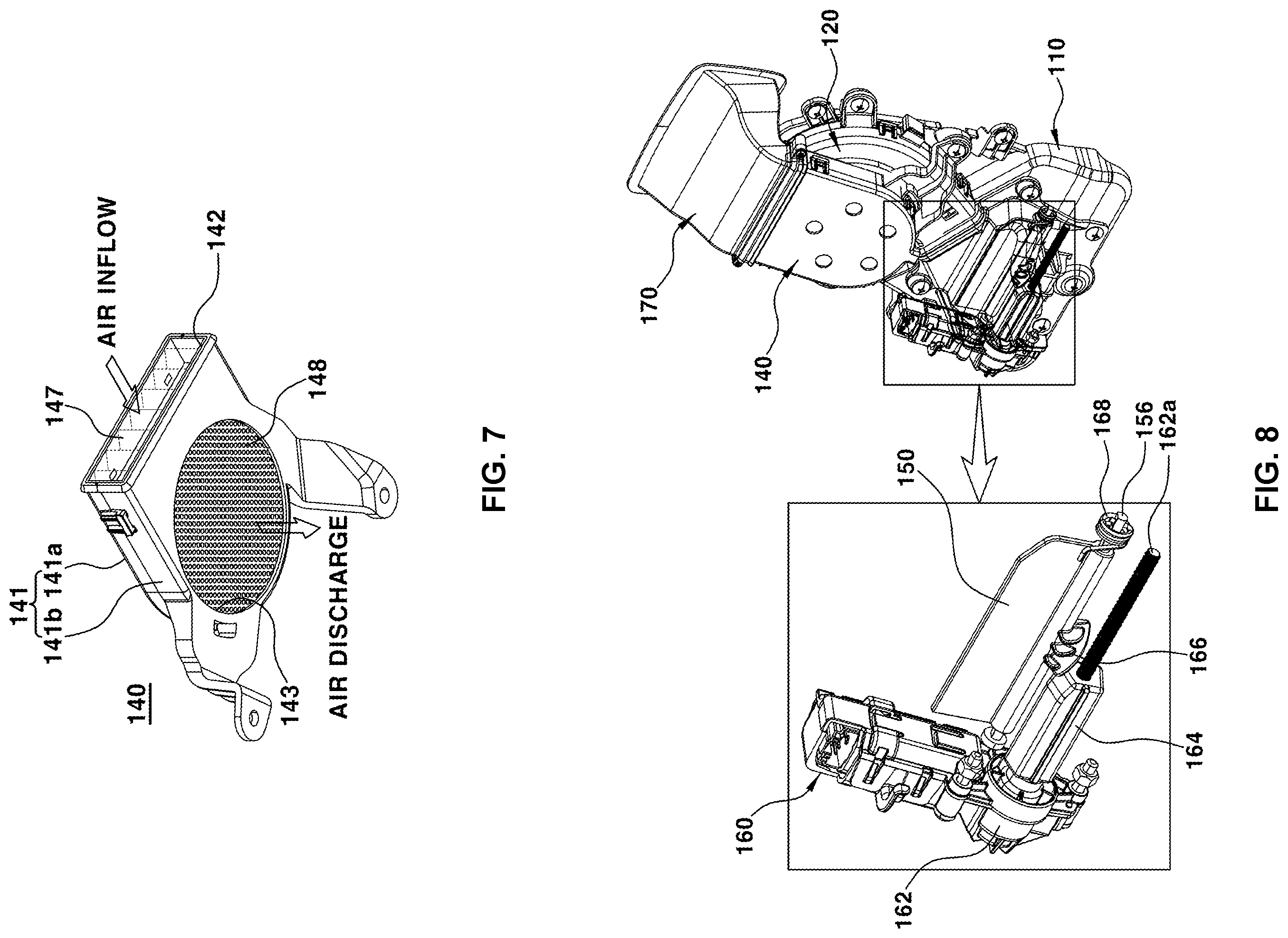 Patent US12365276 Figure 7 – Seat ventilation device for vehicles