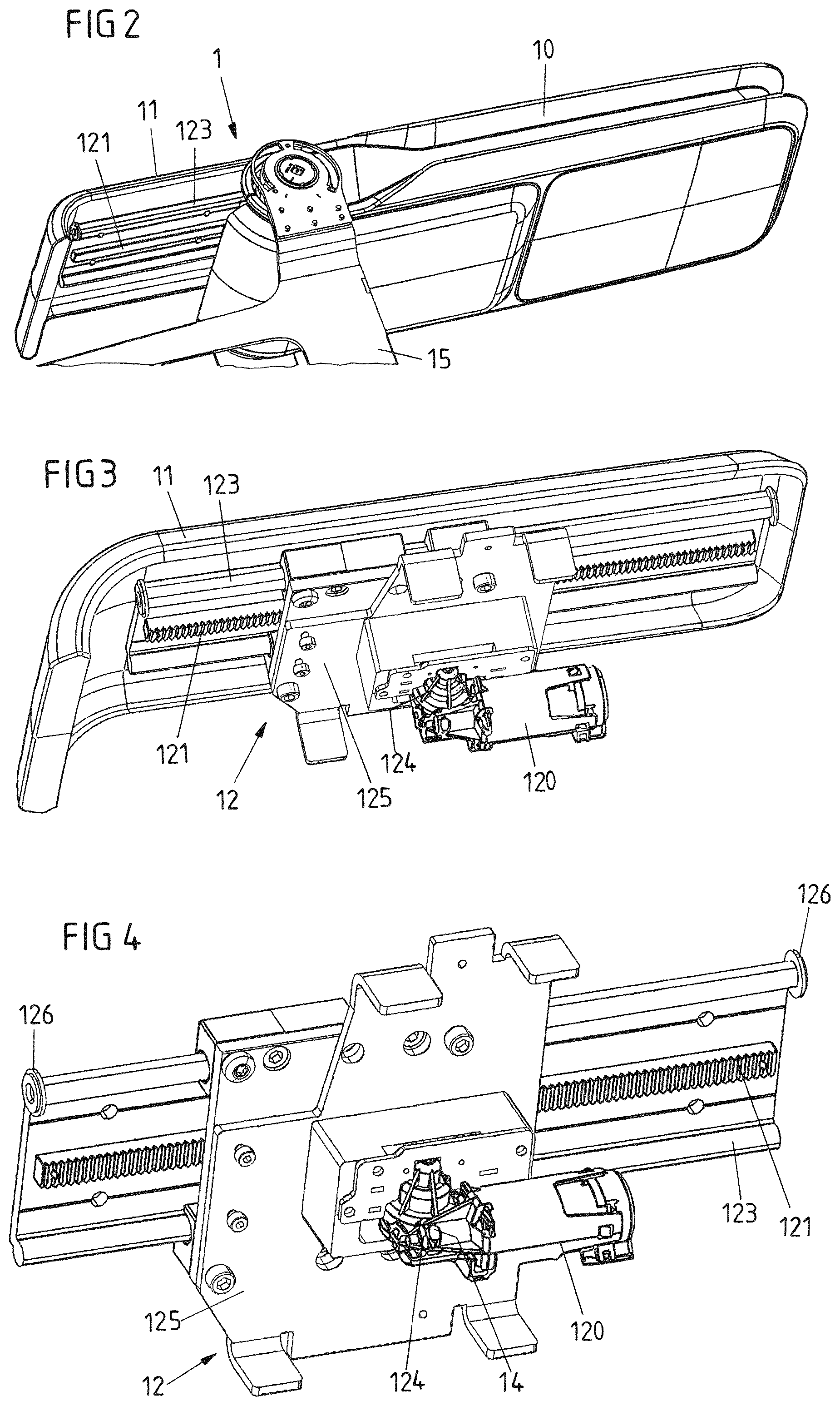 Patent US12365277 Figure 2 – Manually and electrically adjustable device