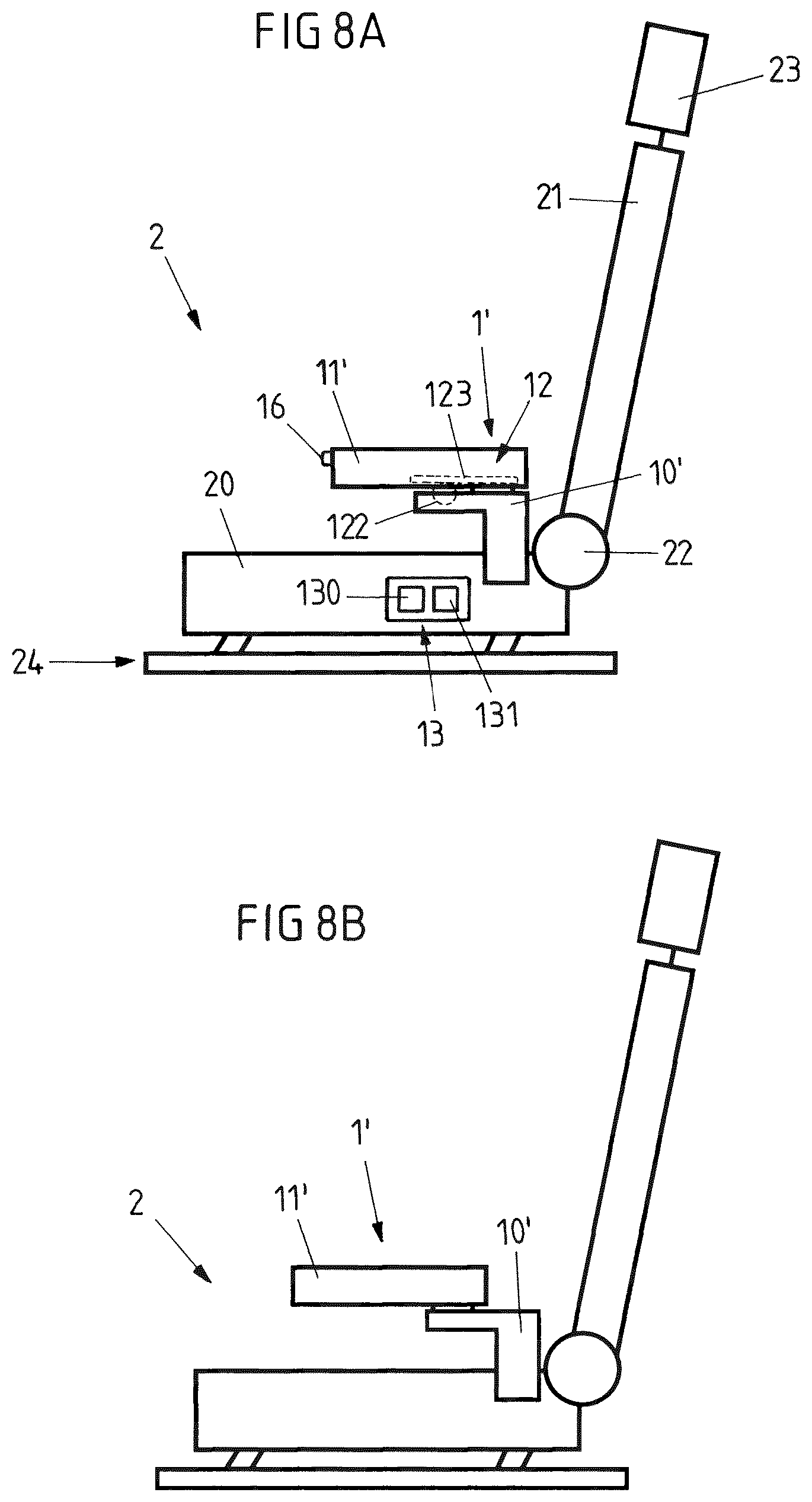 Patent US12365277 Figure 5 – Manually and electrically adjustable device
