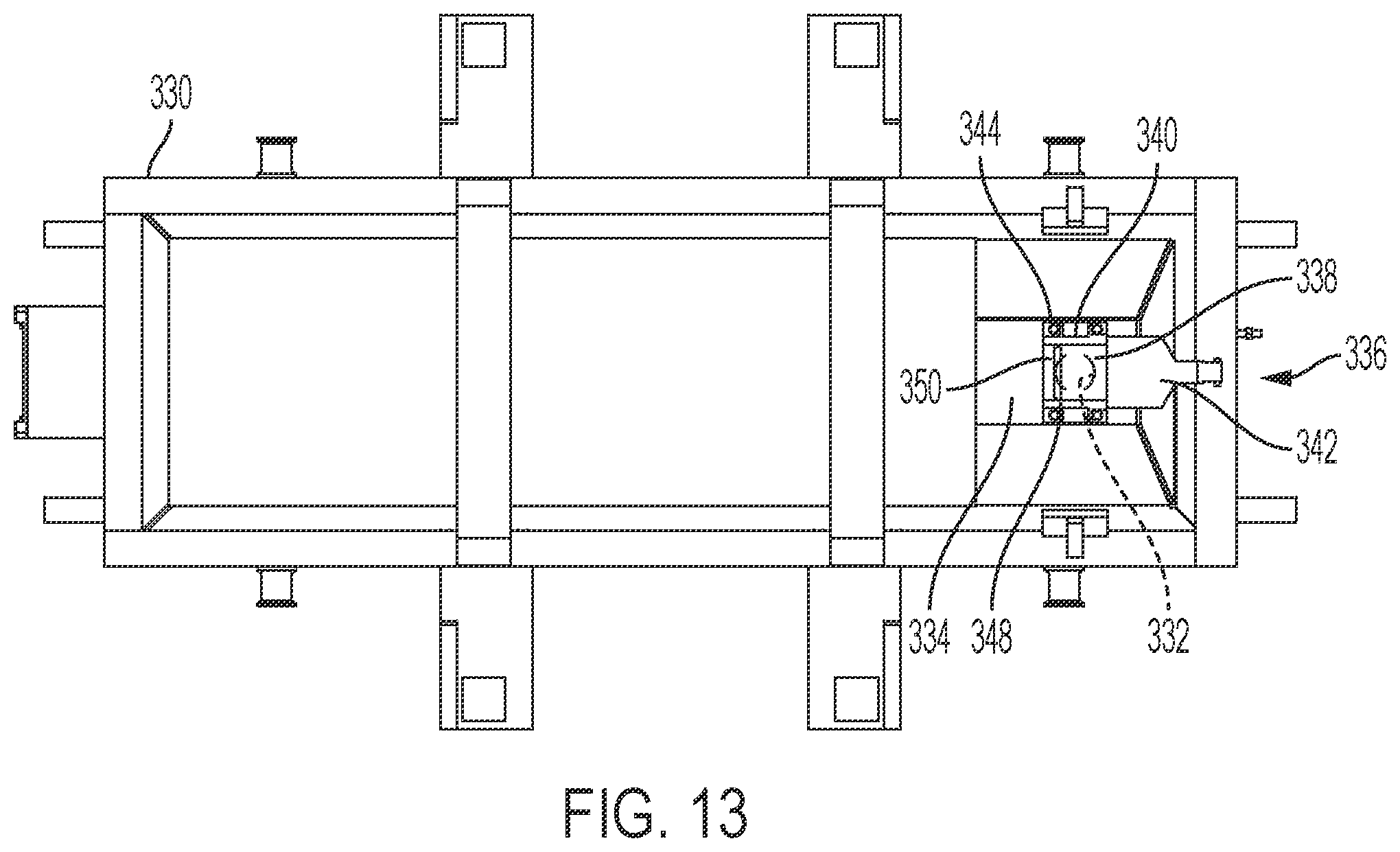 Patent US12365278 Figure 13 – Container carrier and dumping pallet