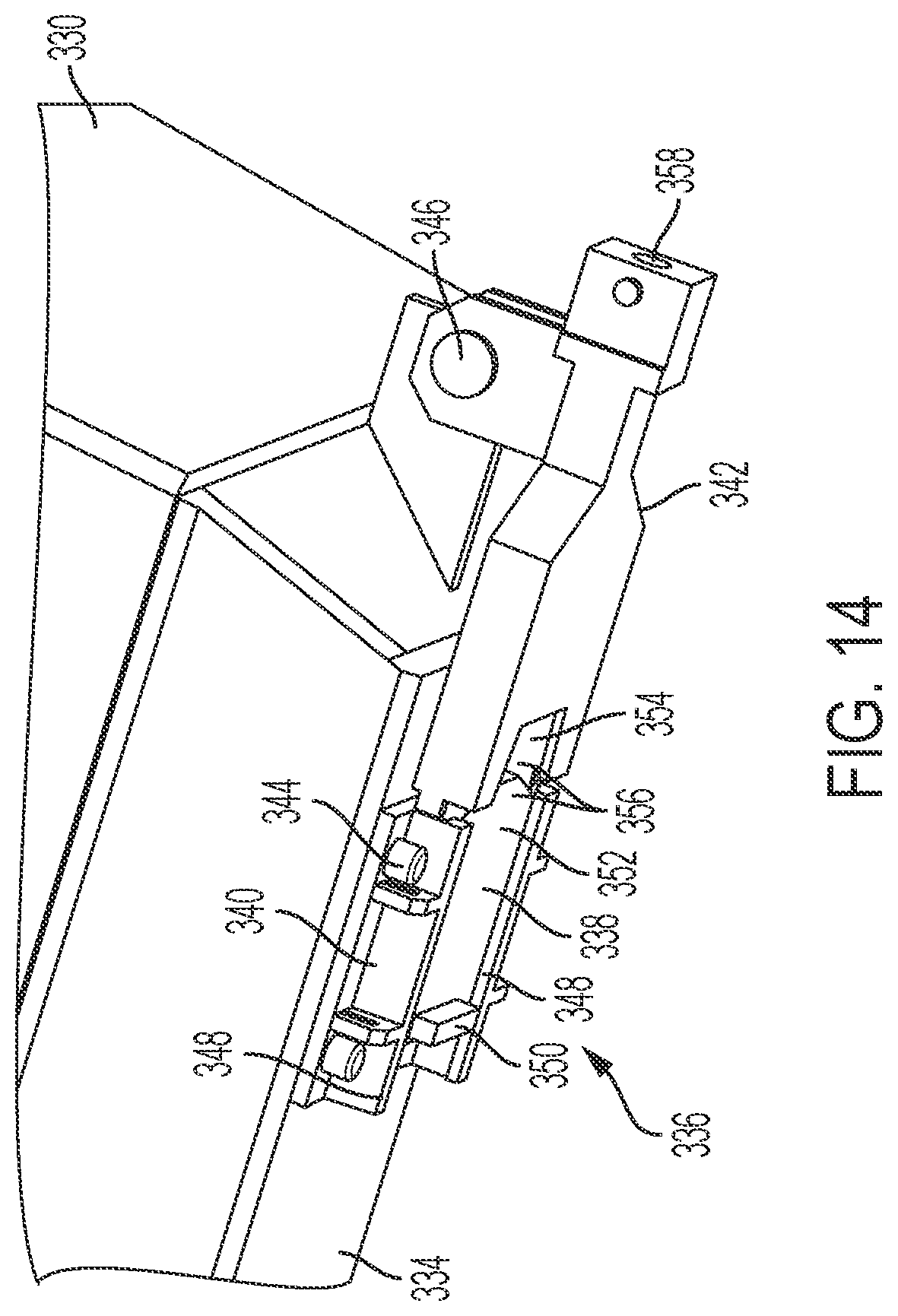 Patent US12365278 Figure 14 – Container carrier and dumping pallet