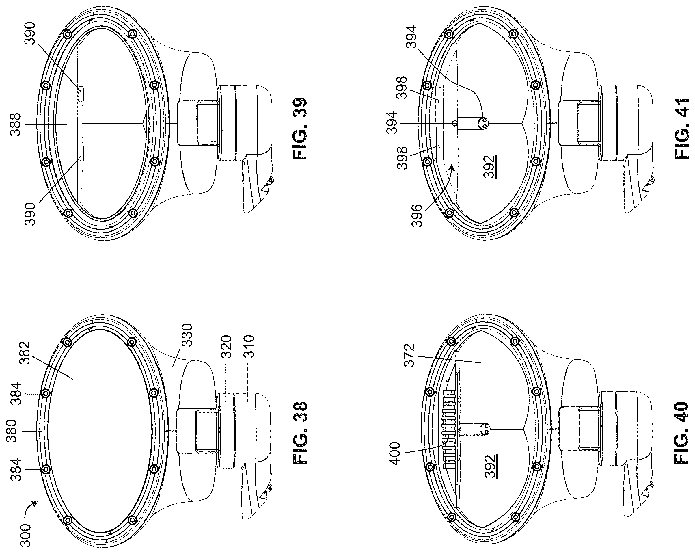 Patent US12365283 Figure 20 – Searchlight system for vehicle post