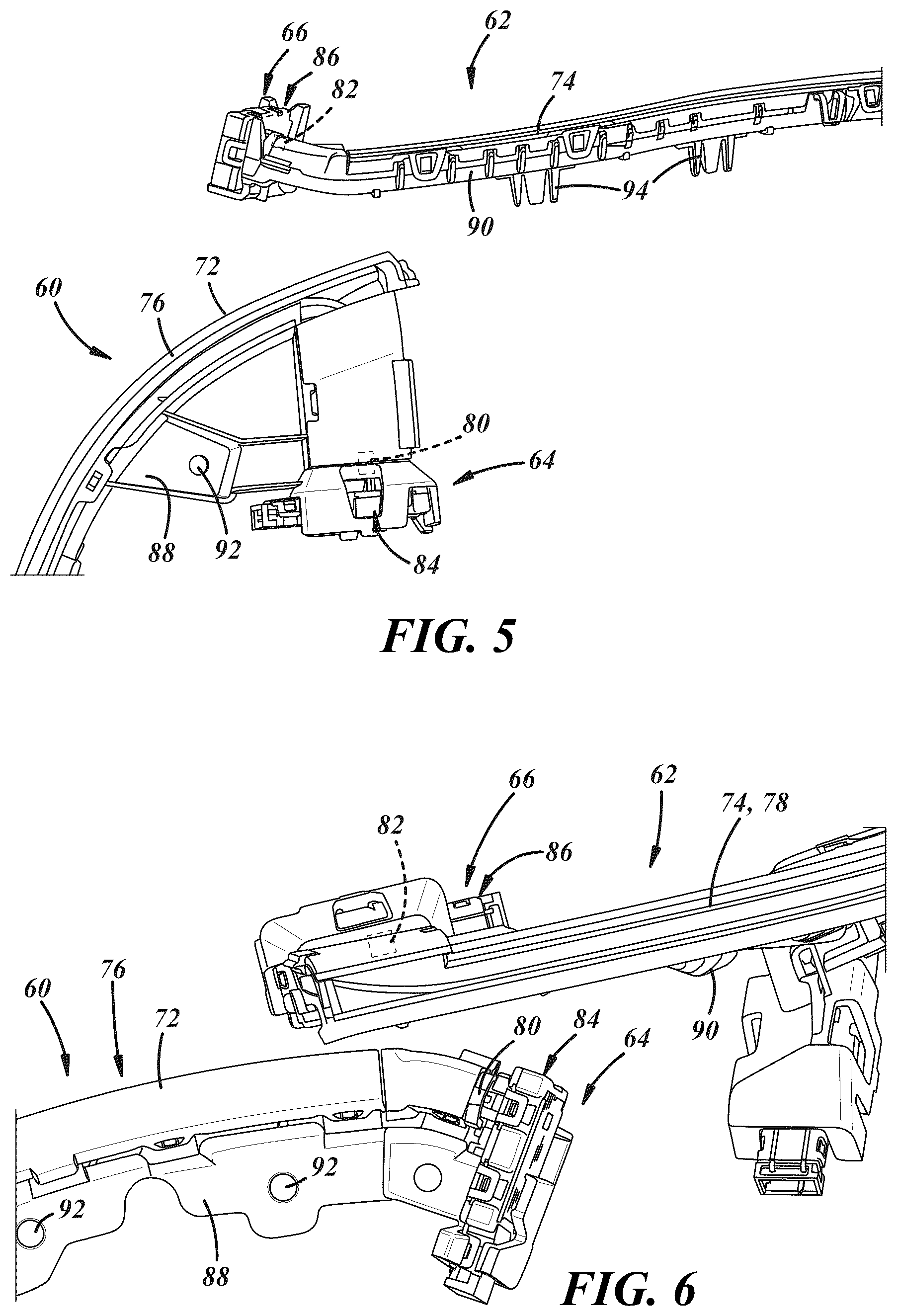 Patent US12365285 Figure 3 – Vehicle ambient light system with overlapped light assemblies