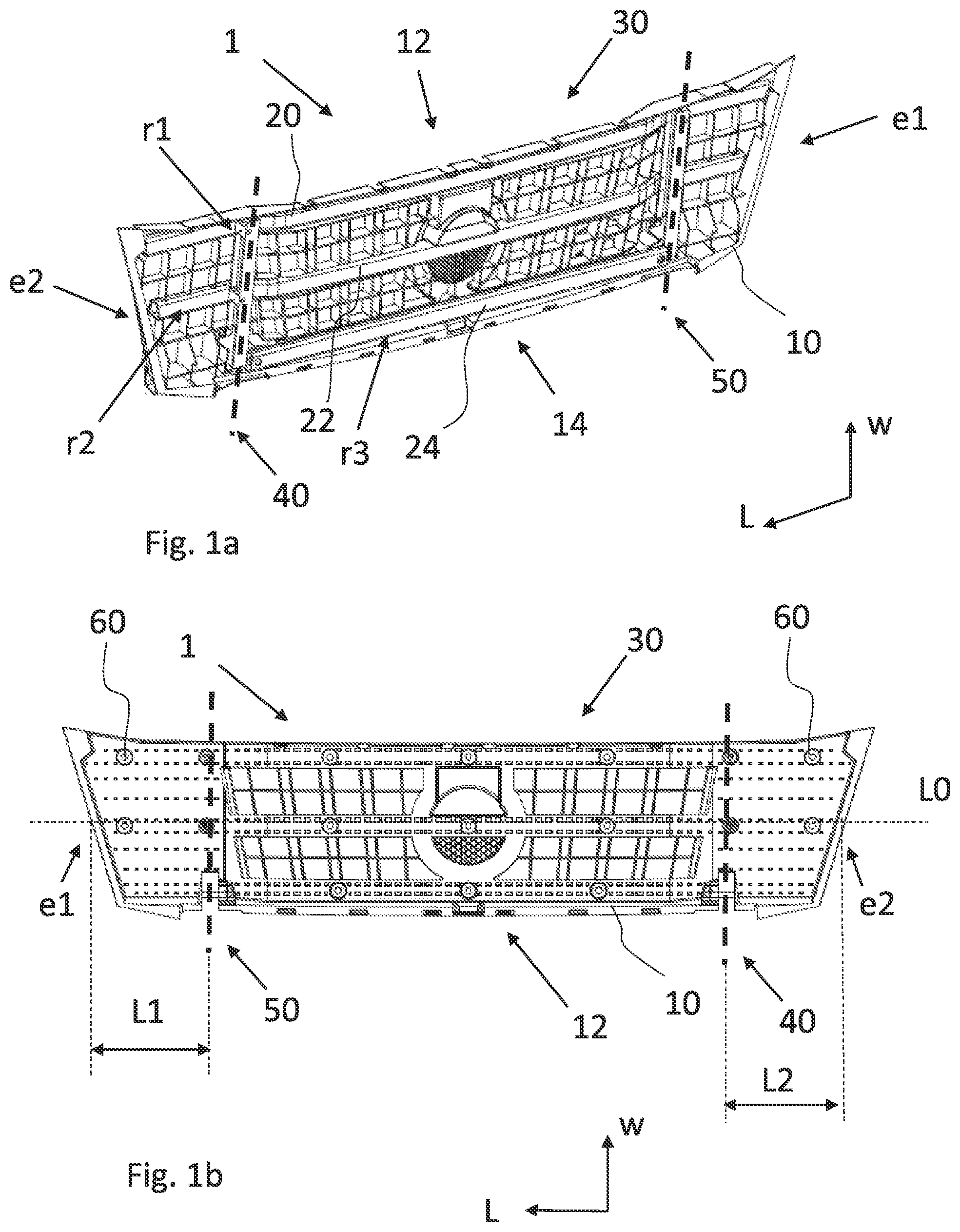 Patent US12365287 Figure 1 – Foldable front step and vehicle