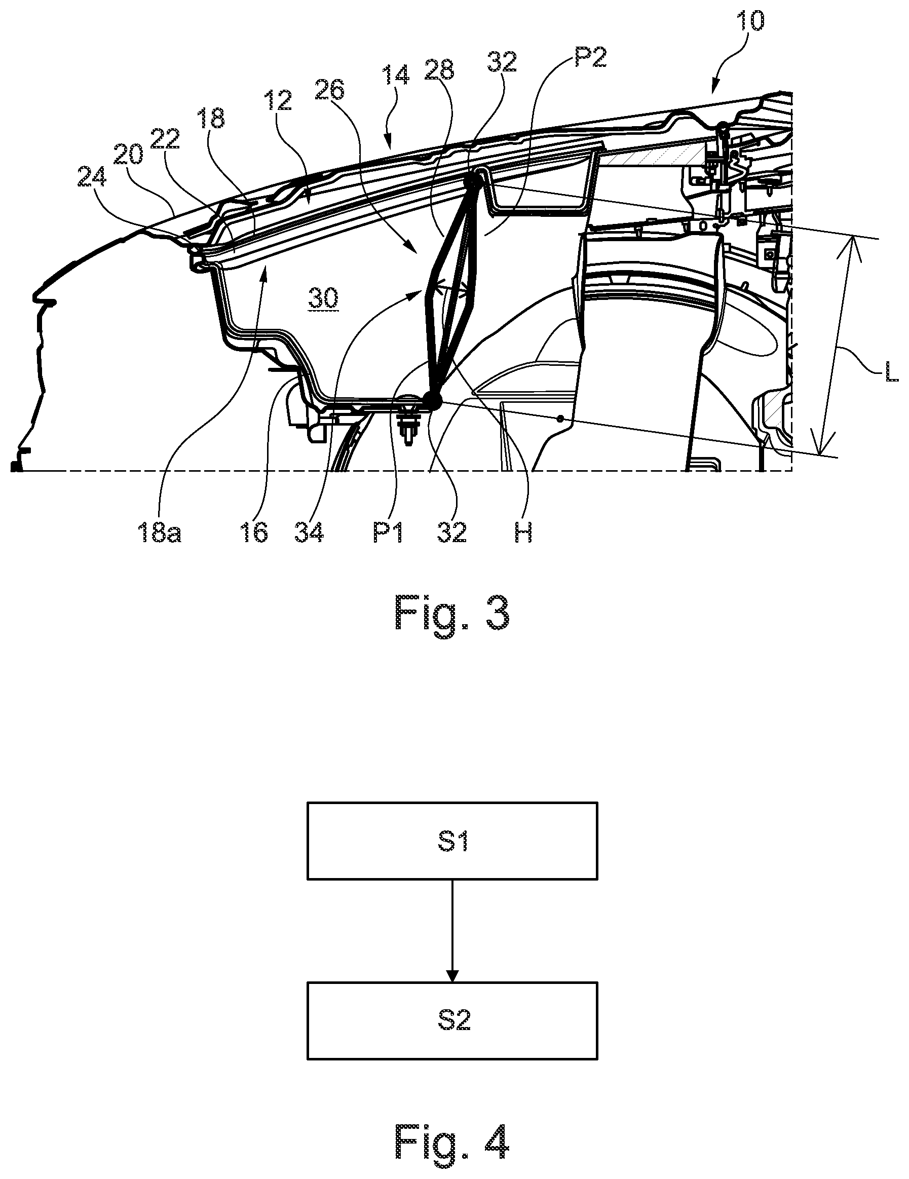 Patent US12365288 Figure 2 – Storage assembly for a vehicle, vehicle, and method for closing a lid of a storage assembly