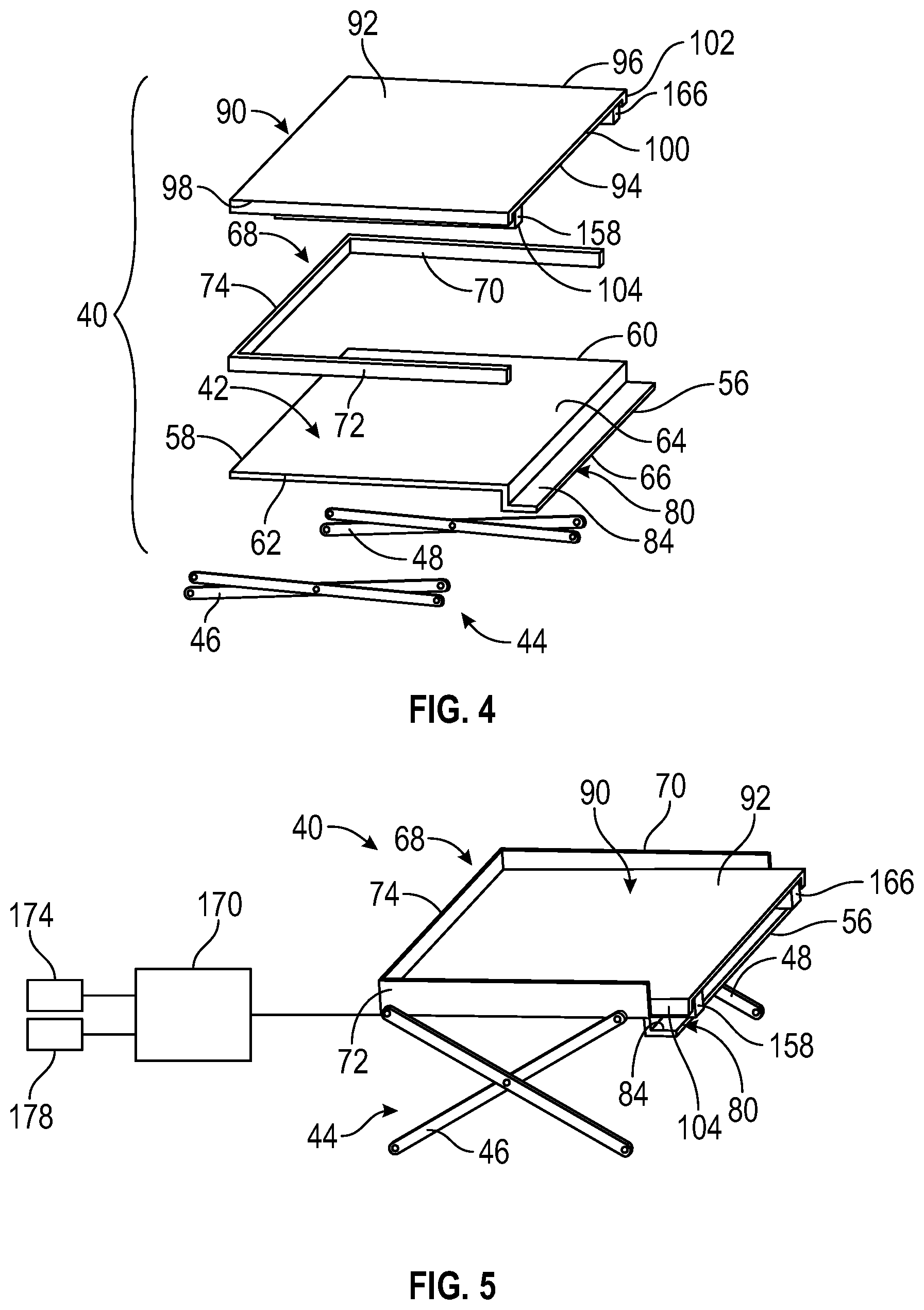 Patent US12365289 Figure 3 – Accessible and deployable support surface for a vehicle storage area