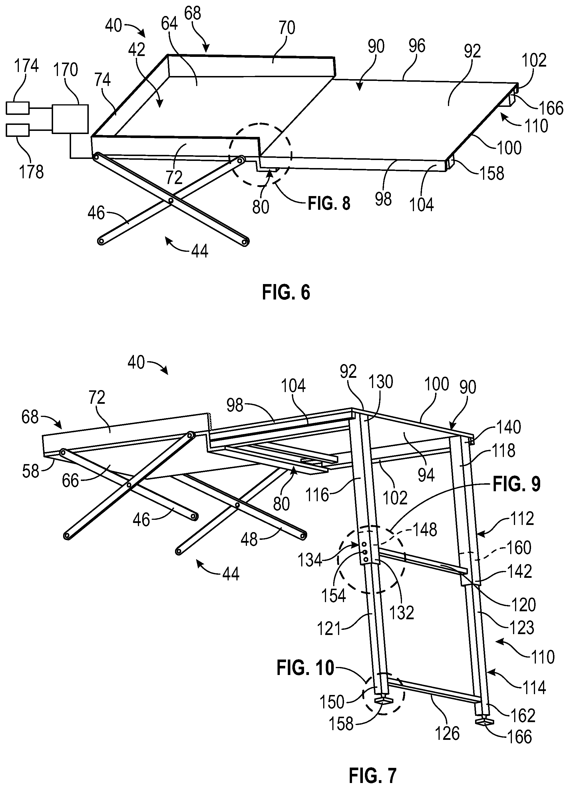 Patent US12365289 Figure 4 – Accessible and deployable support surface for a vehicle storage area