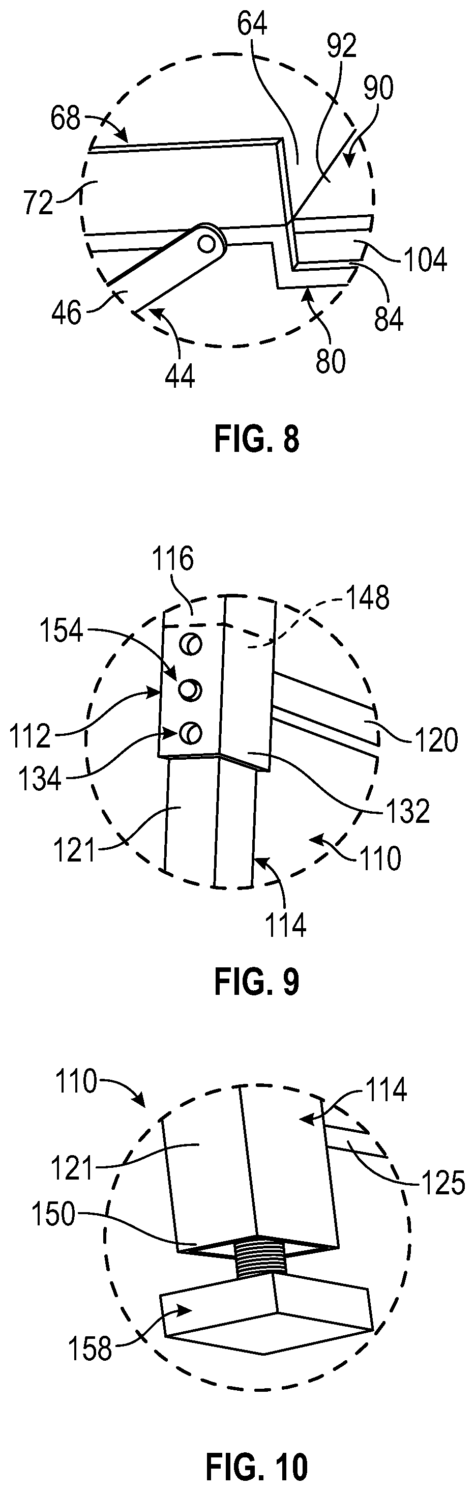 Patent US12365289 Figure 5 – Accessible and deployable support surface for a vehicle storage area
