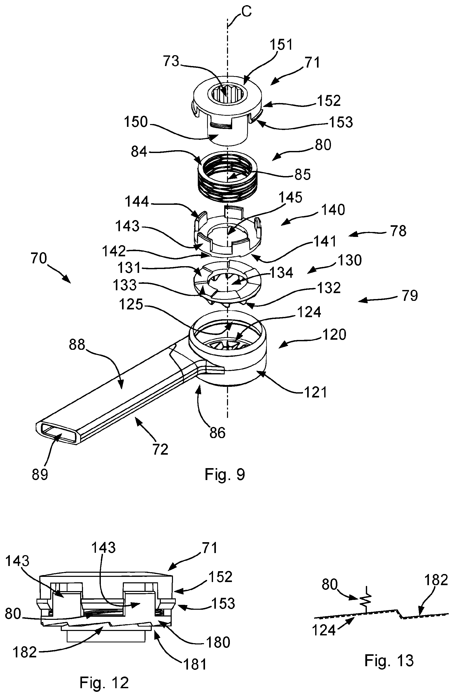 Patent US12365290 Figure 6 – Tightening member, clamp member and clamp assembly