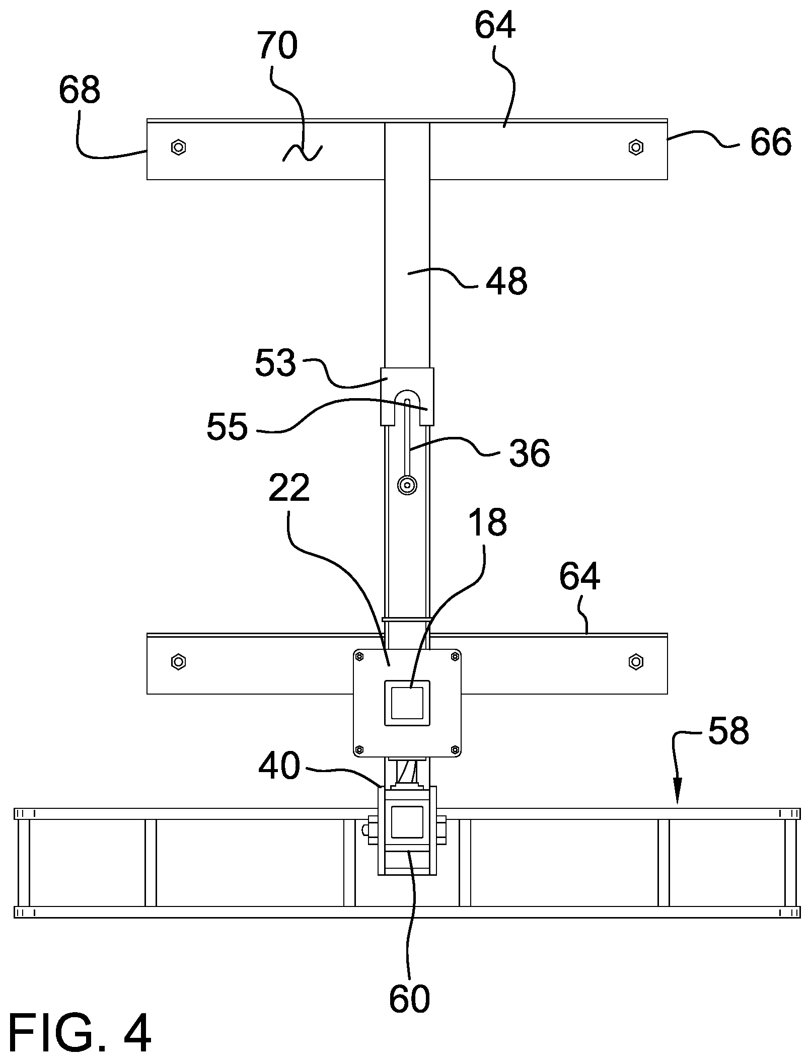 Patent US12365291 Figure 4 – Garbage can transport assembly