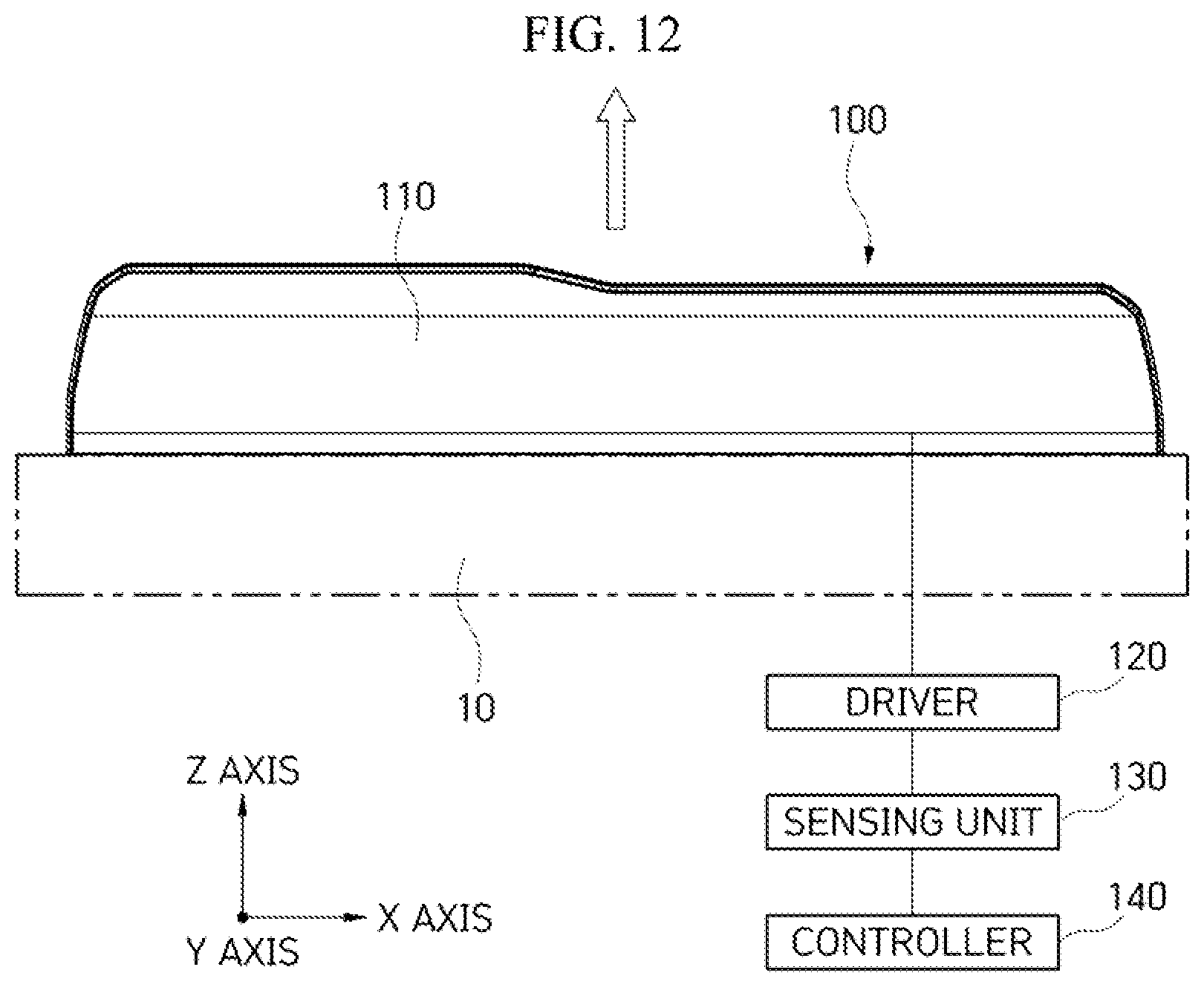 Patent US12365292 Figure 12 – Display apparatus for vehicle