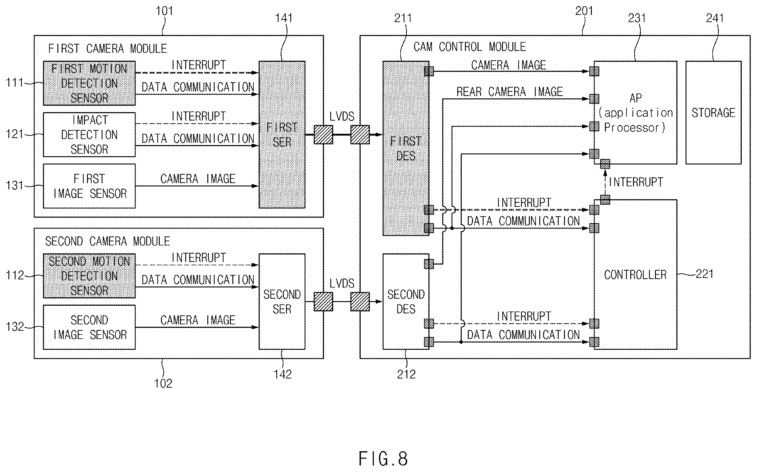 Patent US12365293 Figure 8 – Video recording apparatus and controlling method thereof