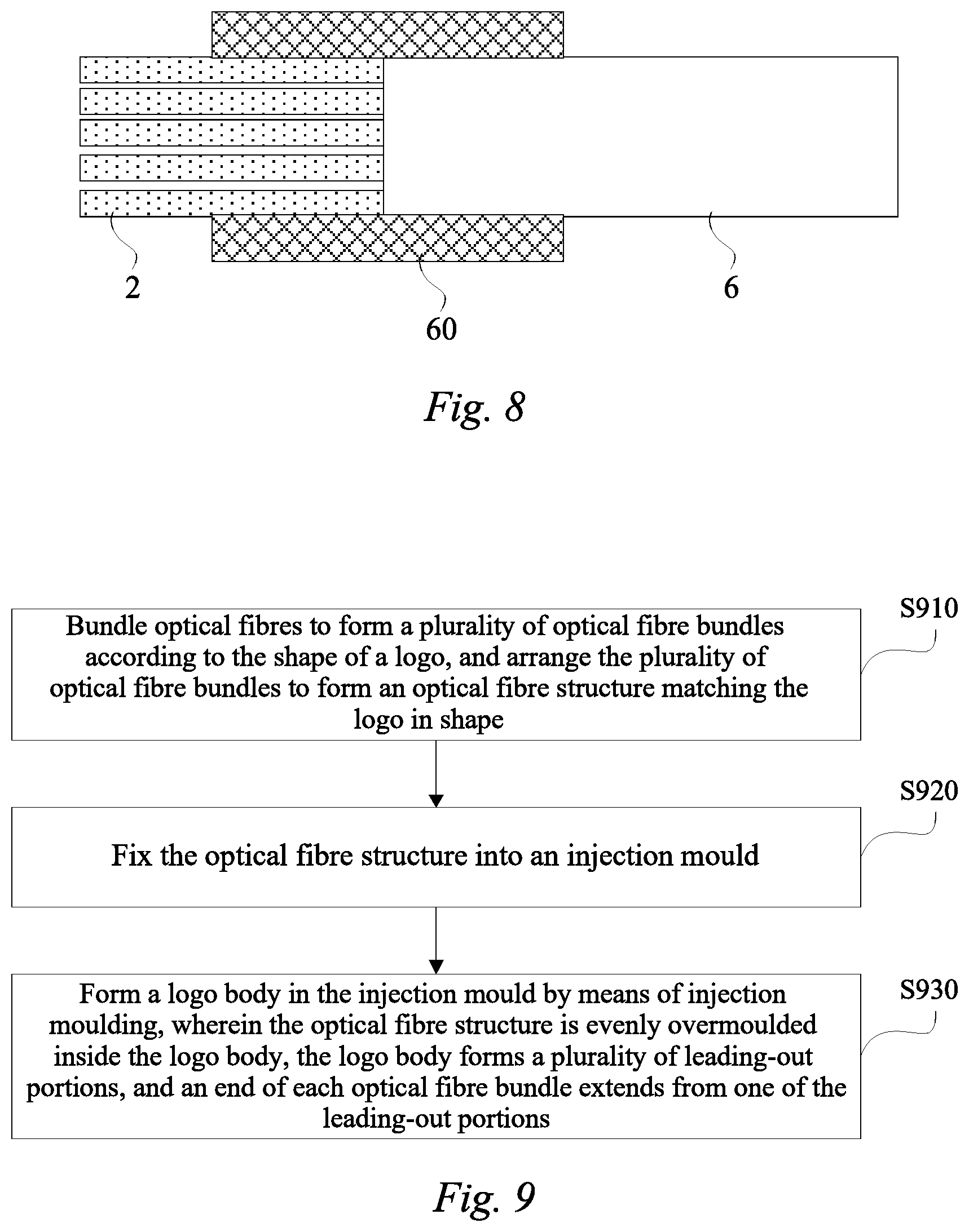 Patent US12365294 Figure 6 – Luminous logo and manufacturing method therefore