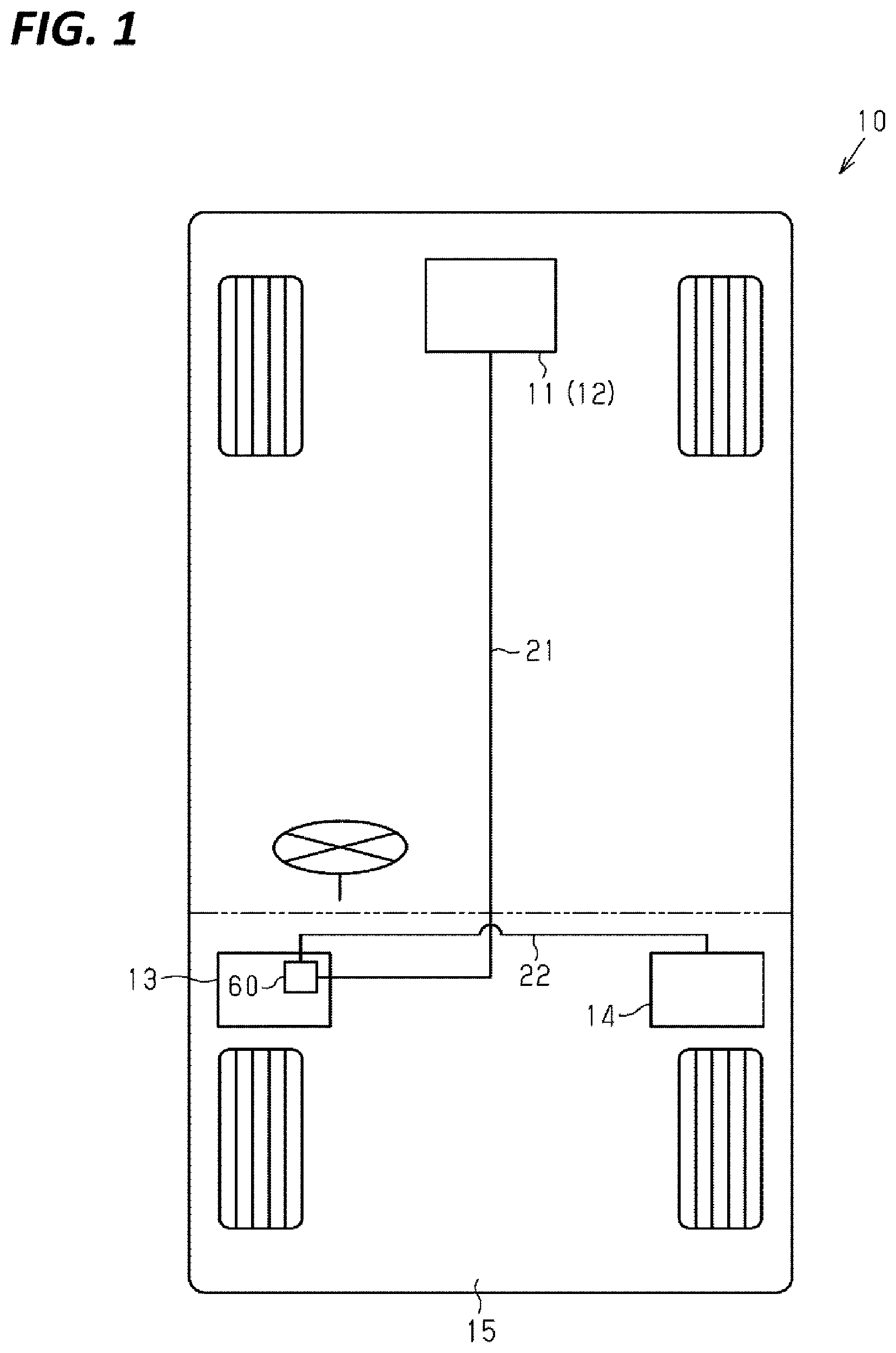 Patent US12365296 — Electrical connection box busbar connecting two wires — Figure 1
