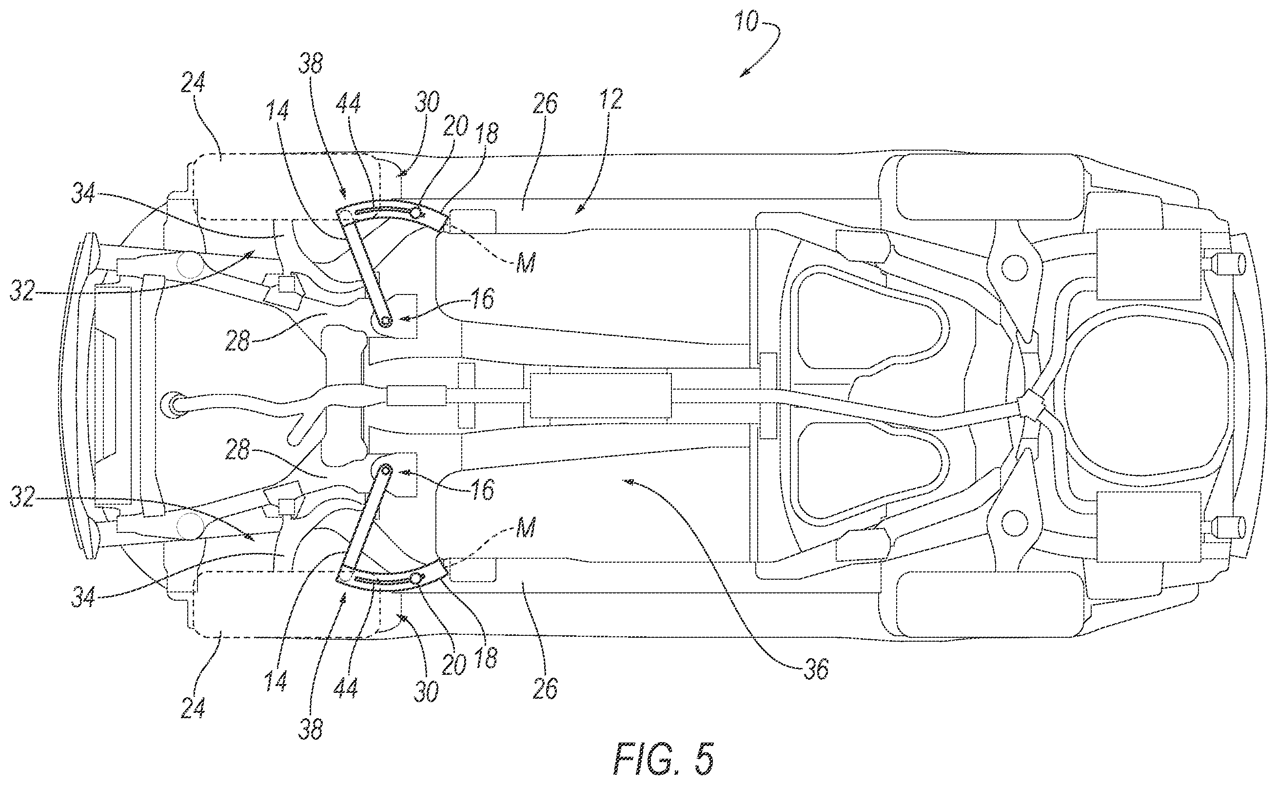 Patent US12365297 Figure 5 – Rotatable wheel deflector
