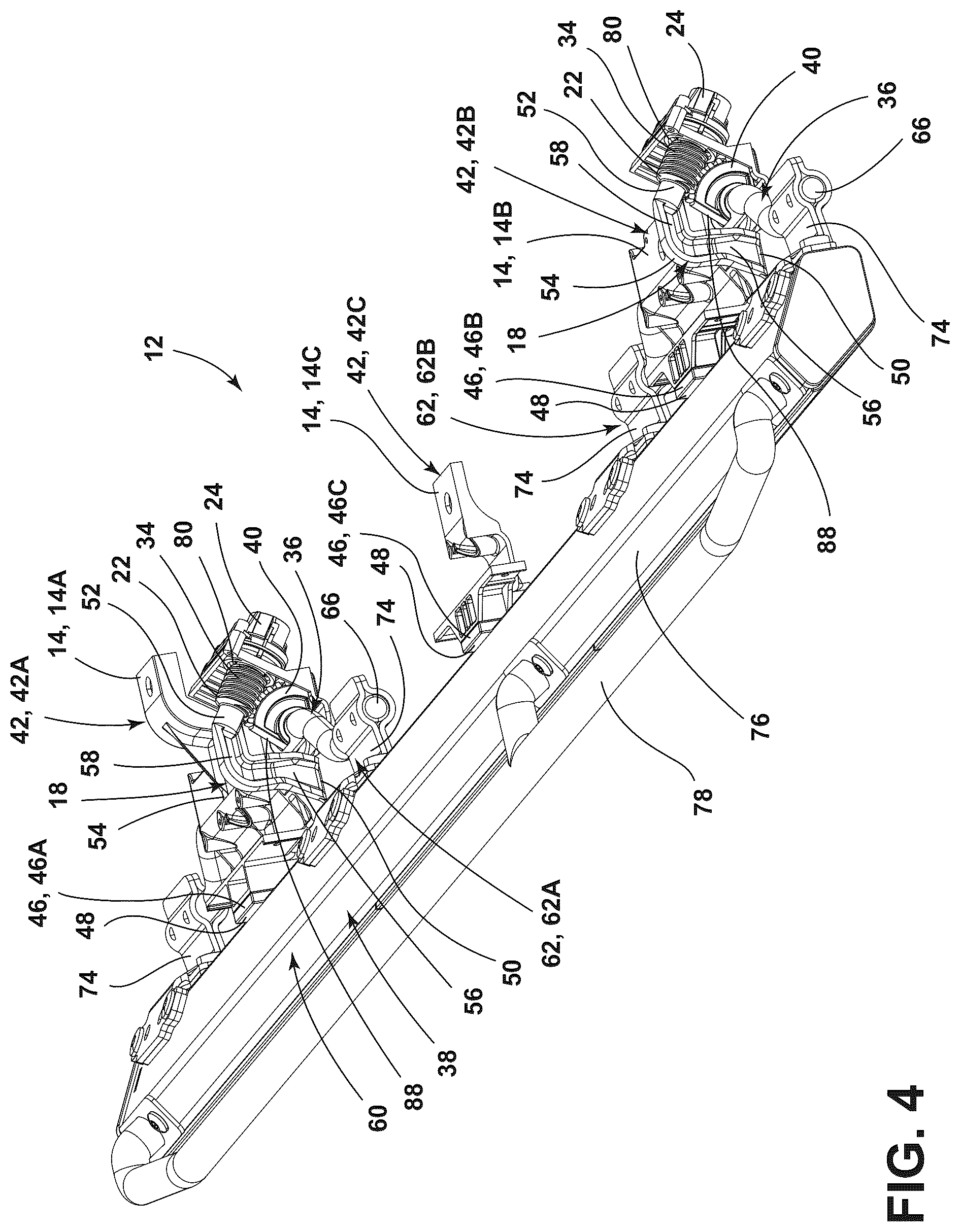Patent US12365298 Figure 4 – Rock rail assembly
