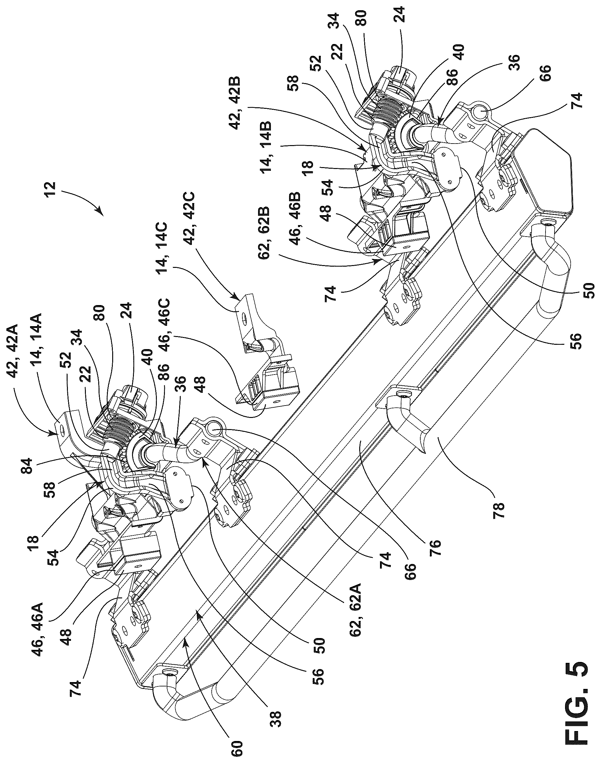 Patent US12365298 Figure 5 – Rock rail assembly