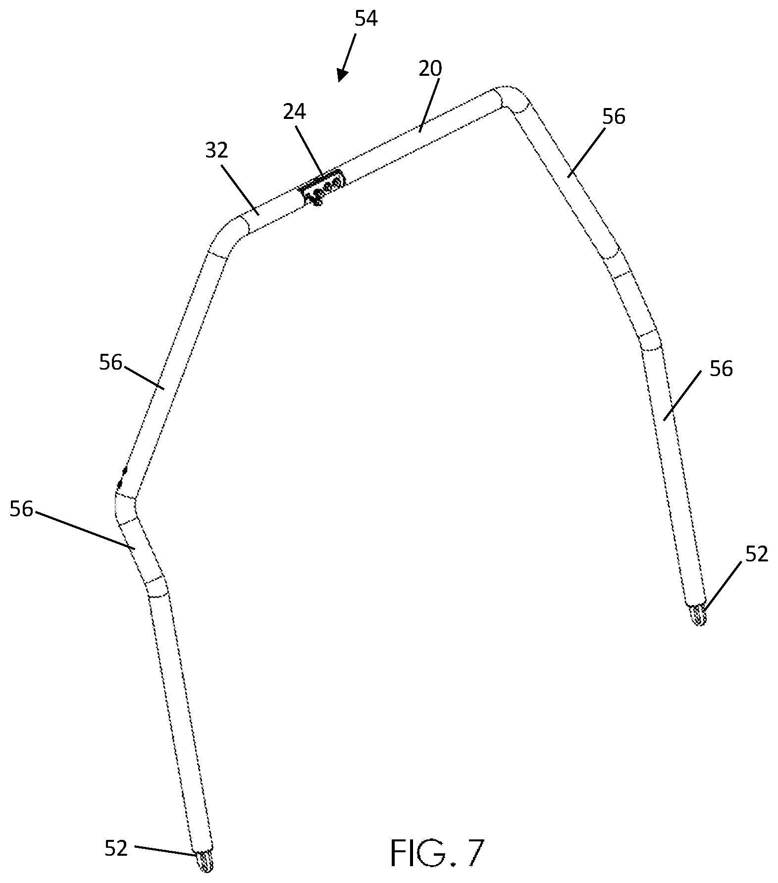 Patent US12365299 Figure 7 – Modular public safety vehicle security partition