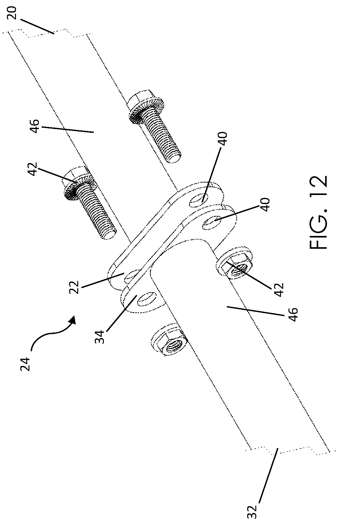 Patent US12365299 Figure 12 – Modular public safety vehicle security partition