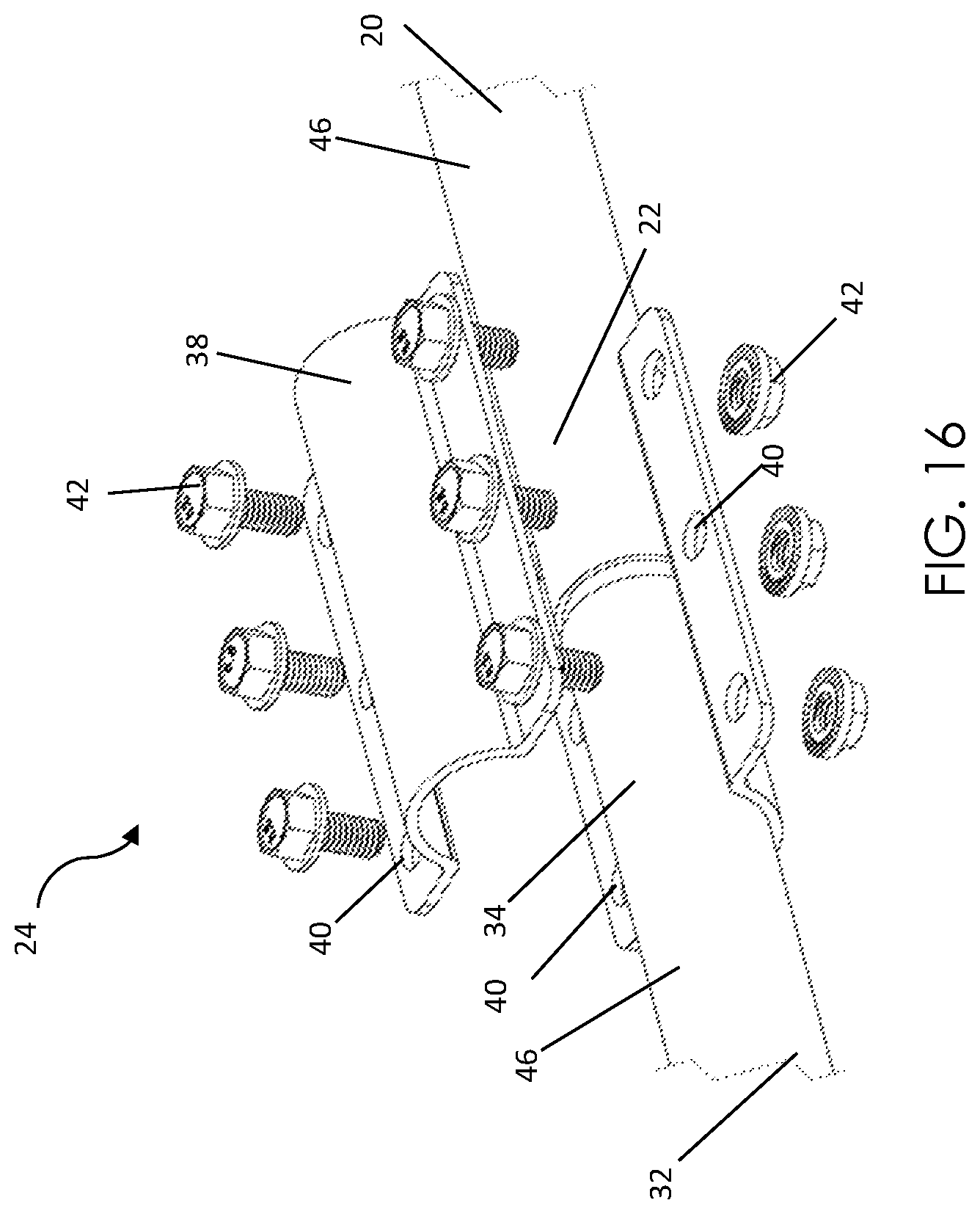 Patent US12365299 Figure 16 – Modular public safety vehicle security partition