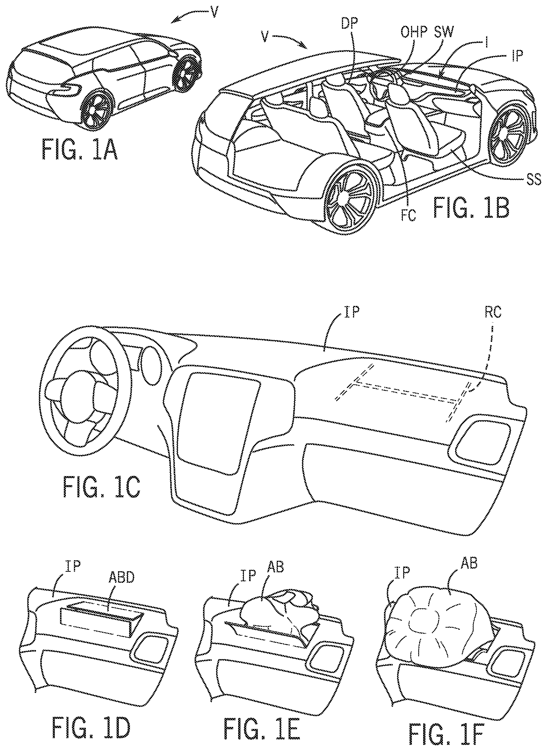 Patent US12365301 Figure 1 – Vehicle trim component