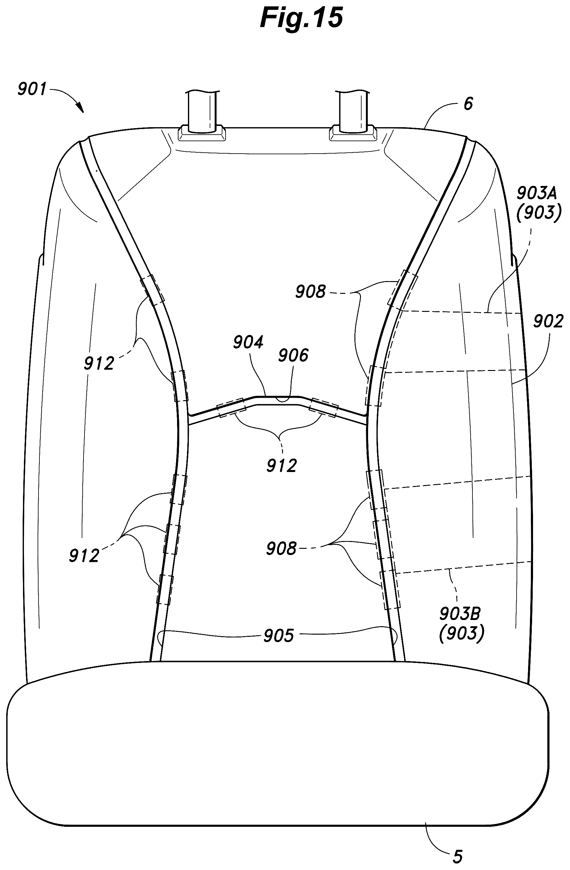 Patent US12365302 Figure 15 – Vehicle seat and method for manufacturing the same