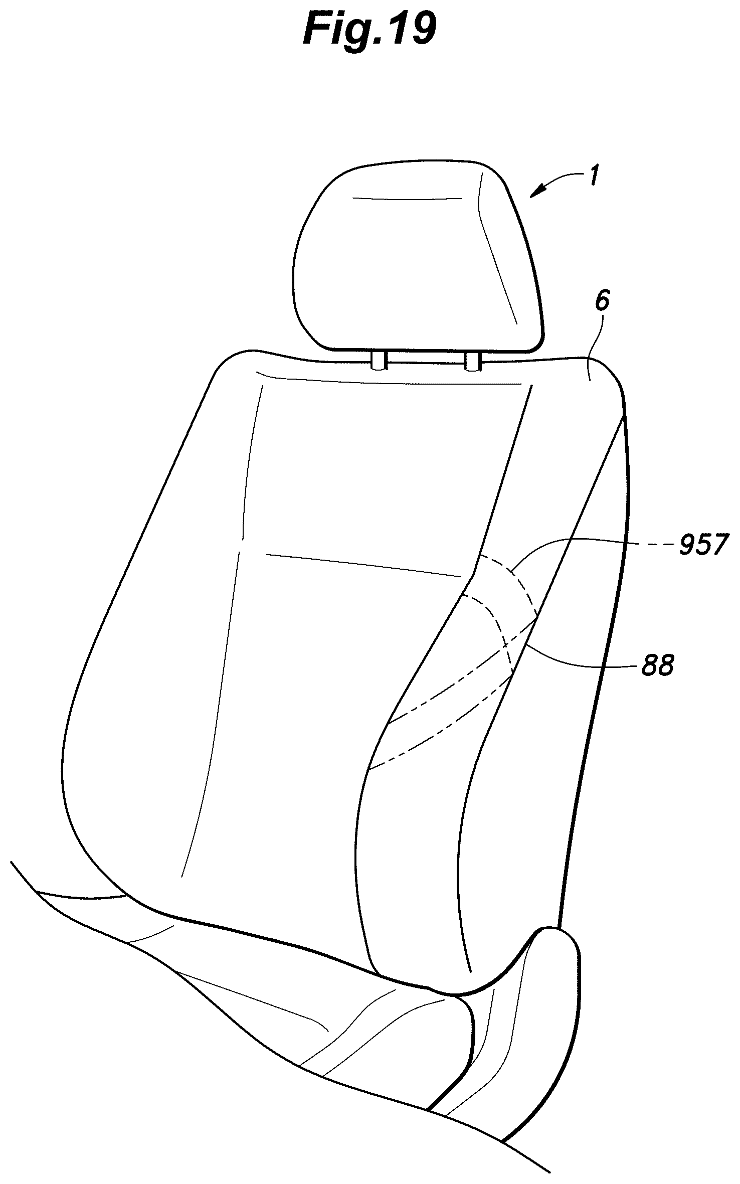 Patent US12365302 Figure 19 – Vehicle seat and method for manufacturing the same