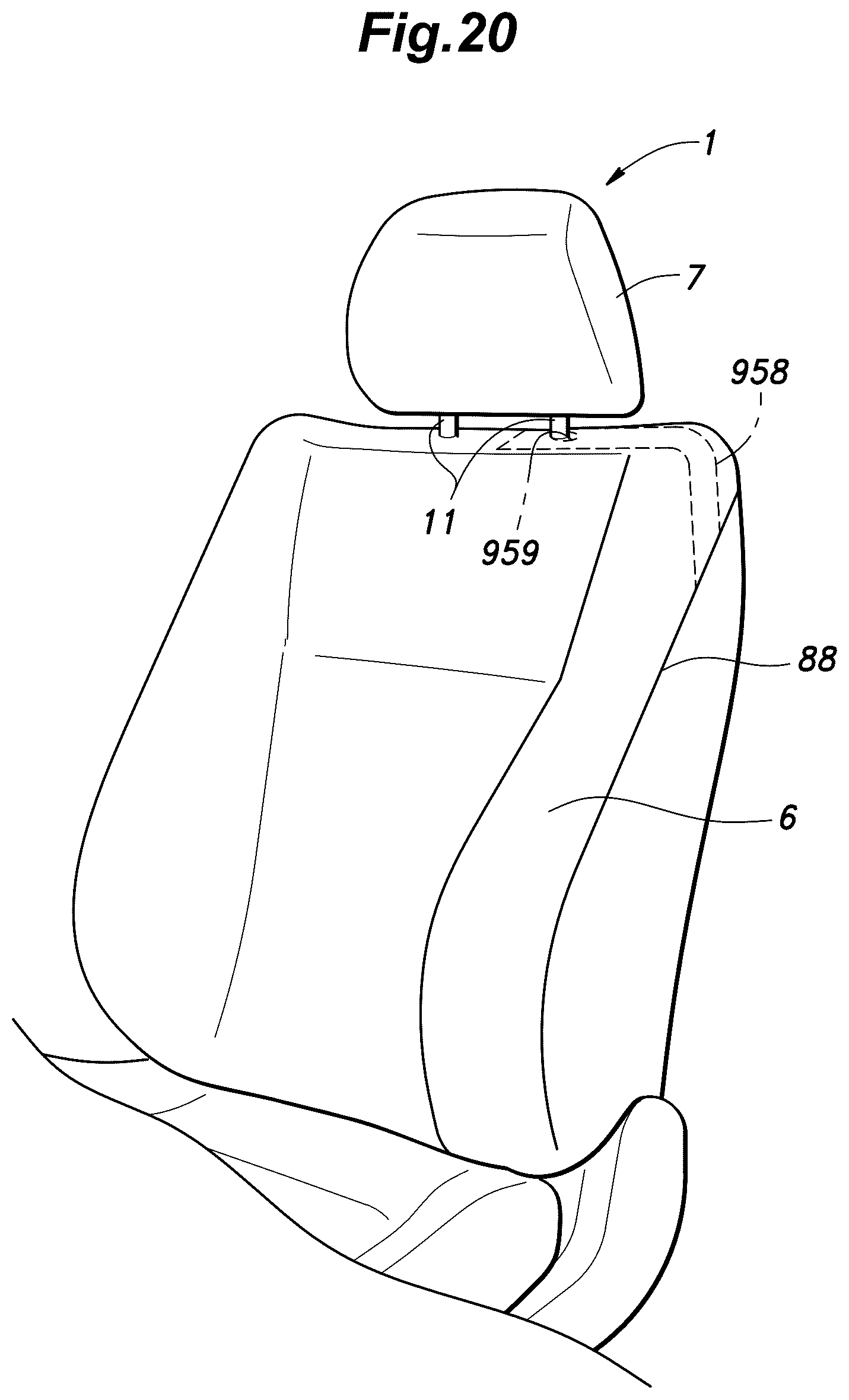 Patent US12365302 Figure 20 – Vehicle seat and method for manufacturing the same