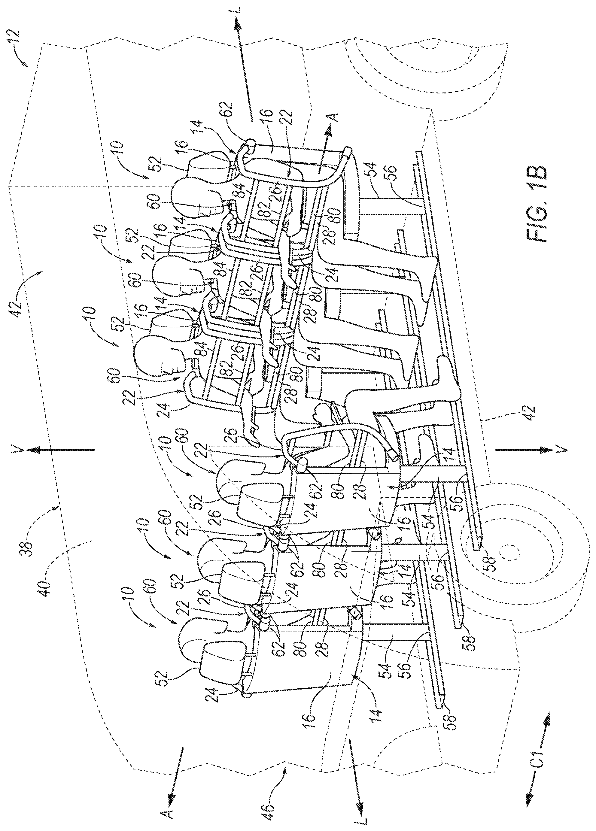 Patent US12365307 Figure 2 – Restraint frame for vehicle seat