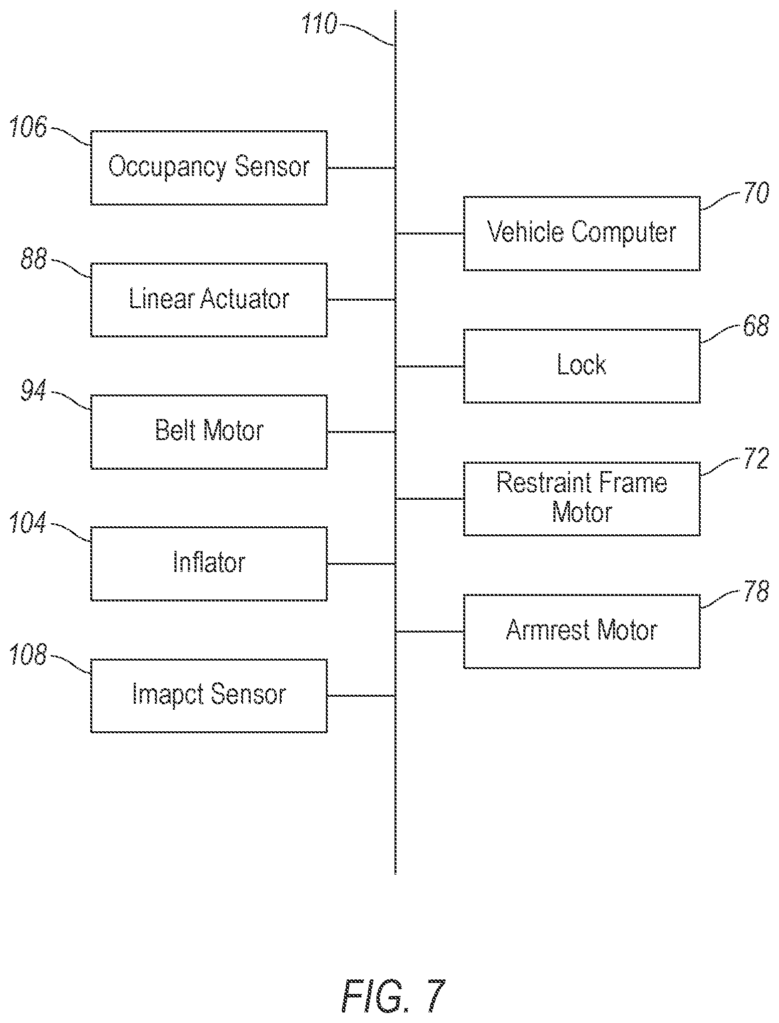 Patent US12365307 Figure 10 – Restraint frame for vehicle seat
