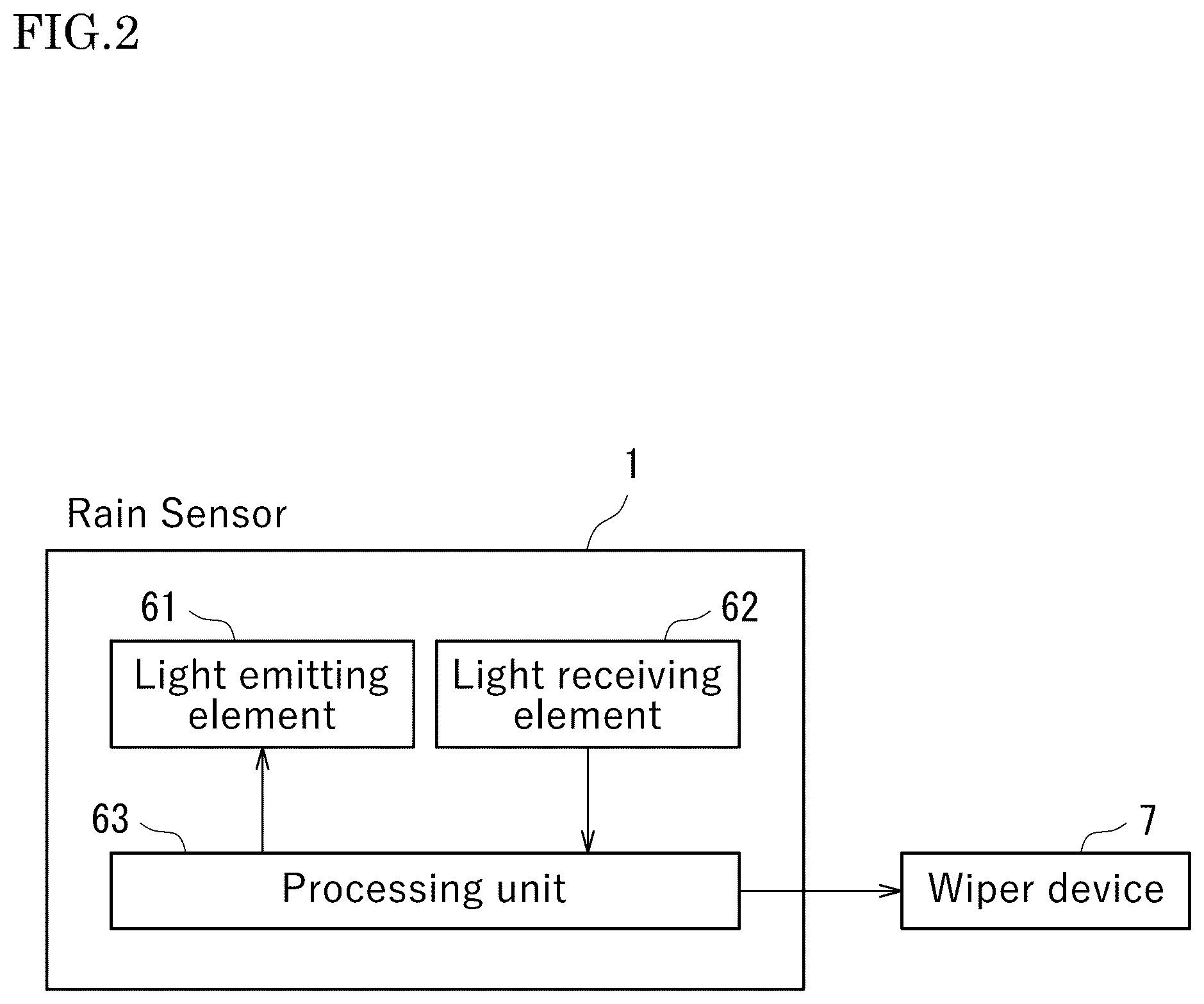 Patent US12365313 Figure 2 – Support structure for rain sensor