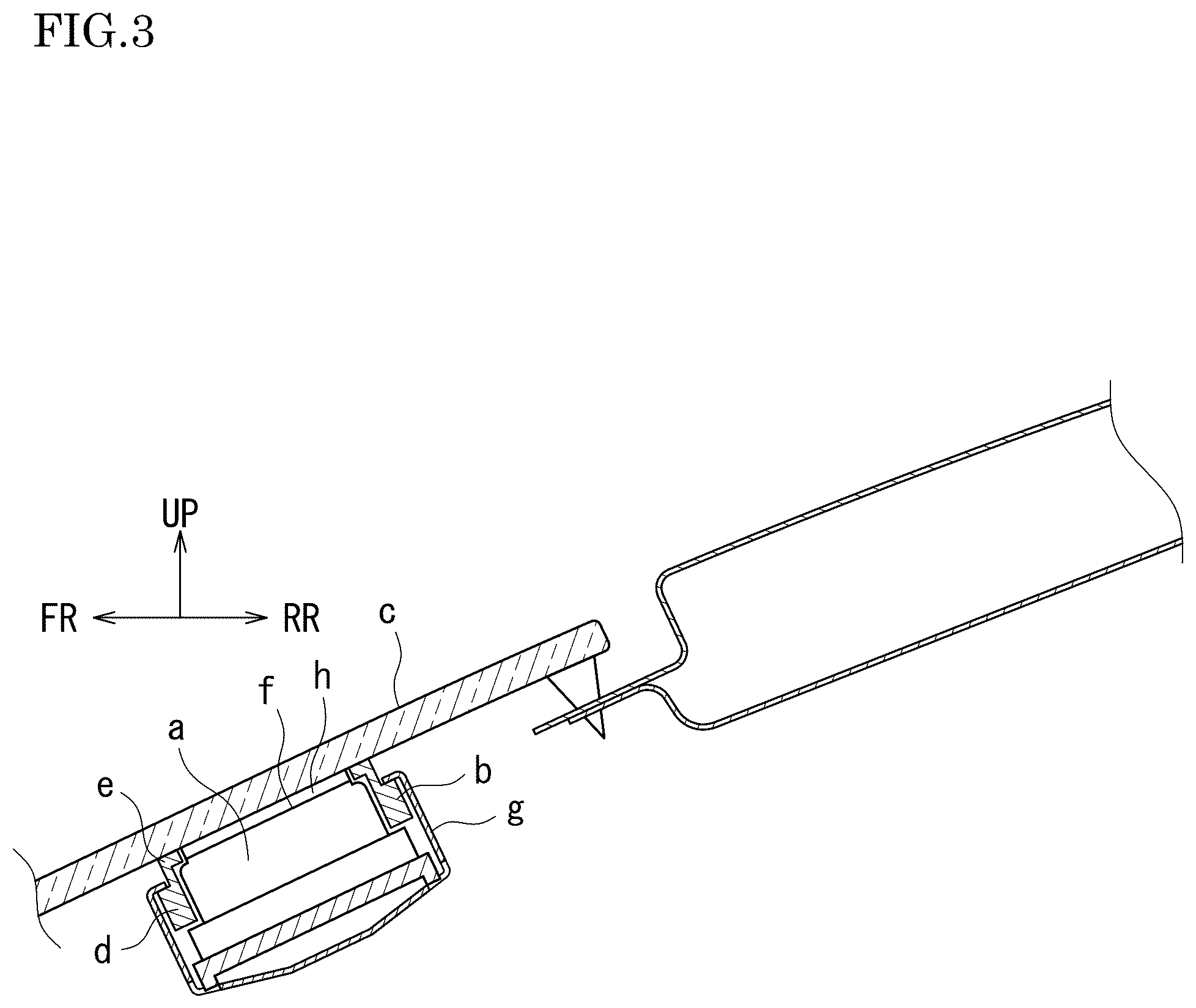 Patent US12365313 Figure 3 – Support structure for rain sensor