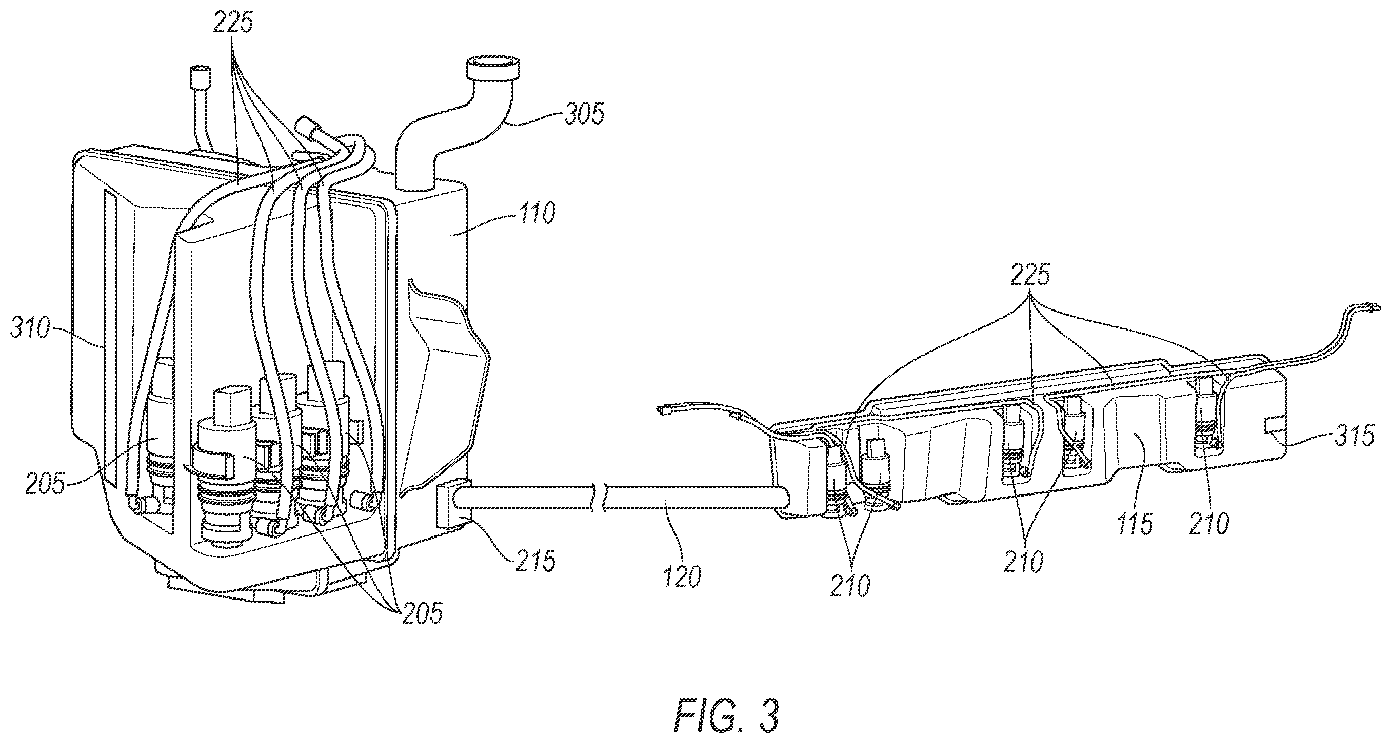 Patent US12365314 Figure 3 – Cleaning assembly for vehicle sensors