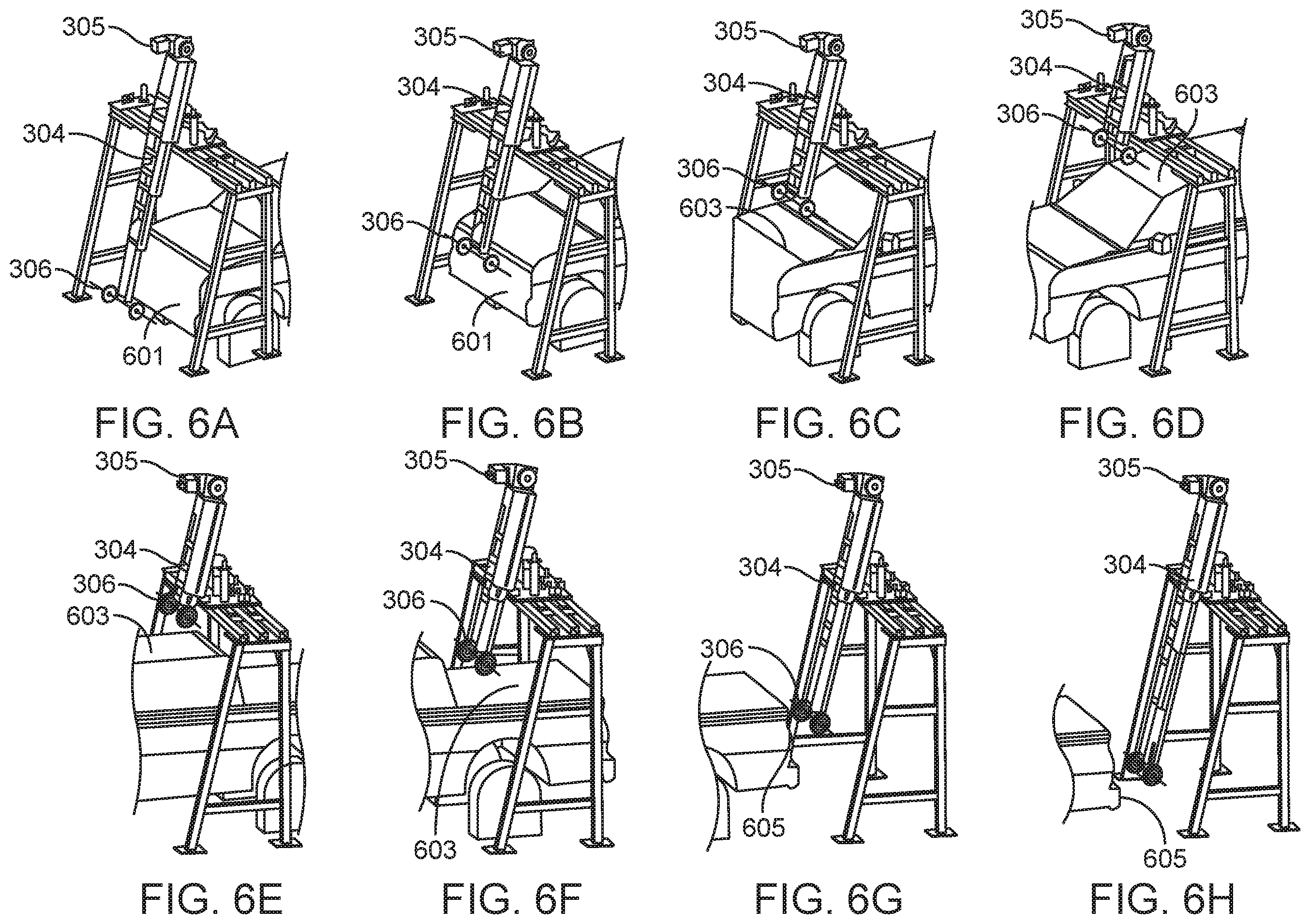 Patent US12365315 Figure 8 – Two-stage brushless car wash system